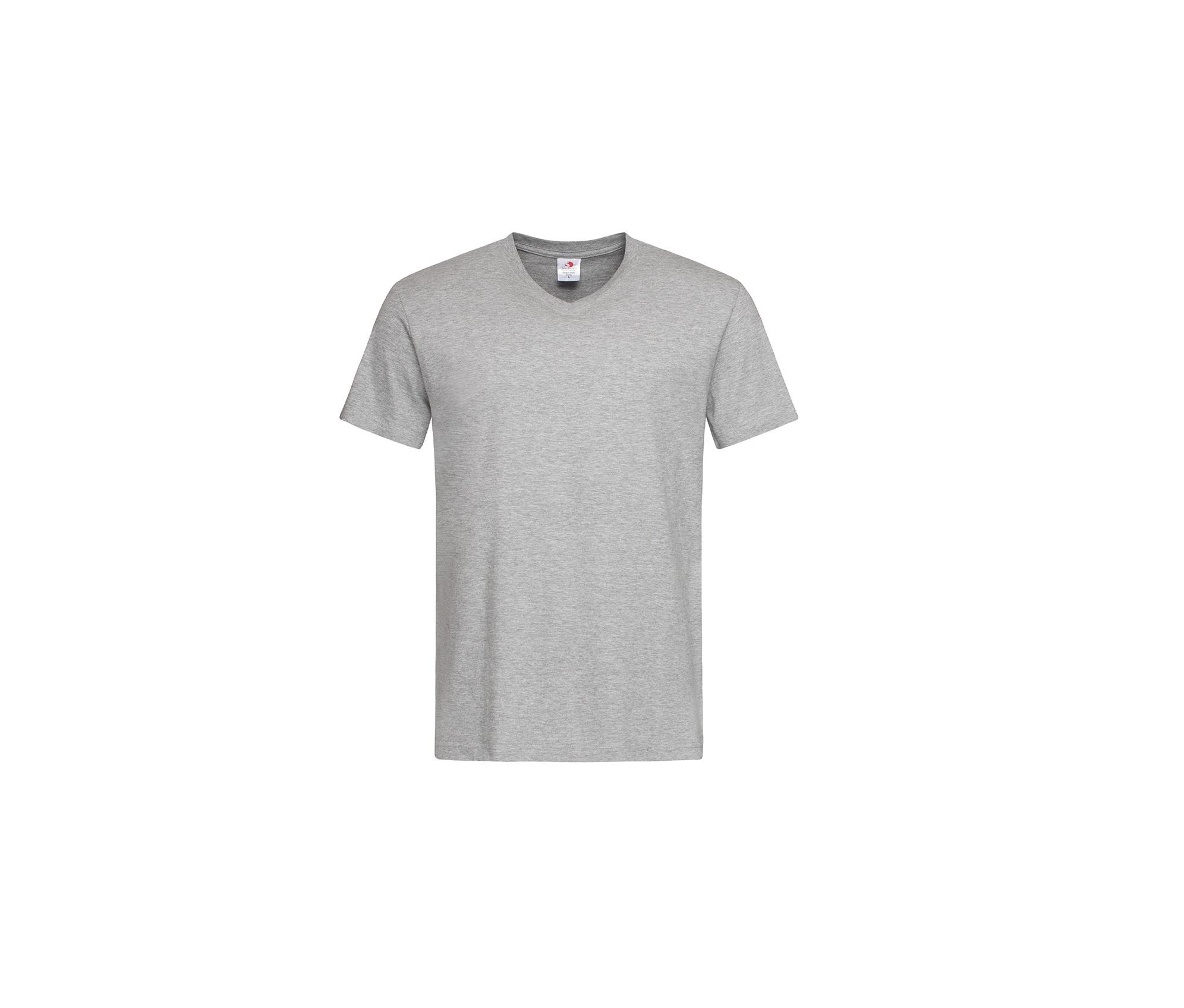 Tee-Shirt Homme Col V - Grey Heather