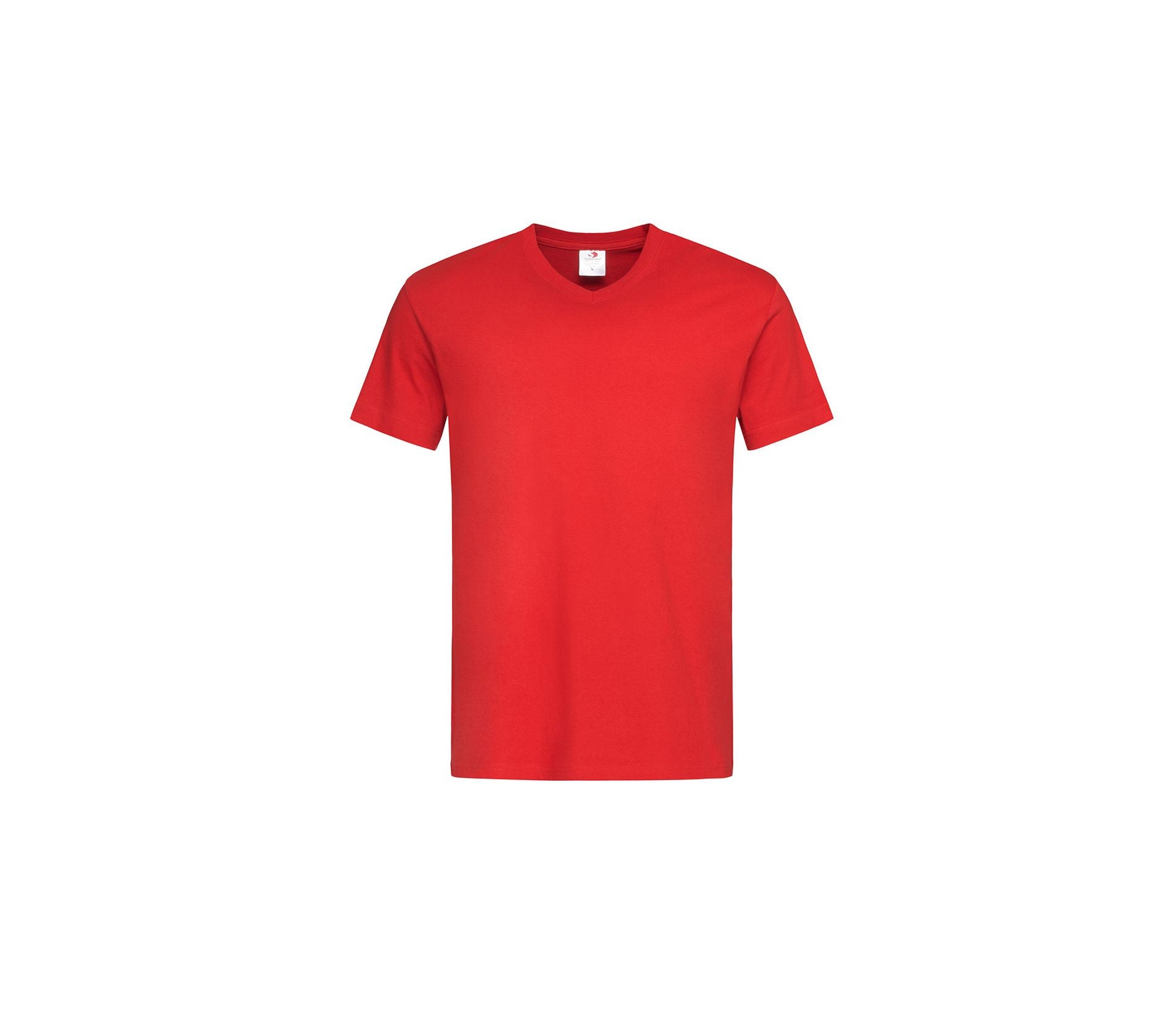 Tee-Shirt Homme Col V - Scarlet Red