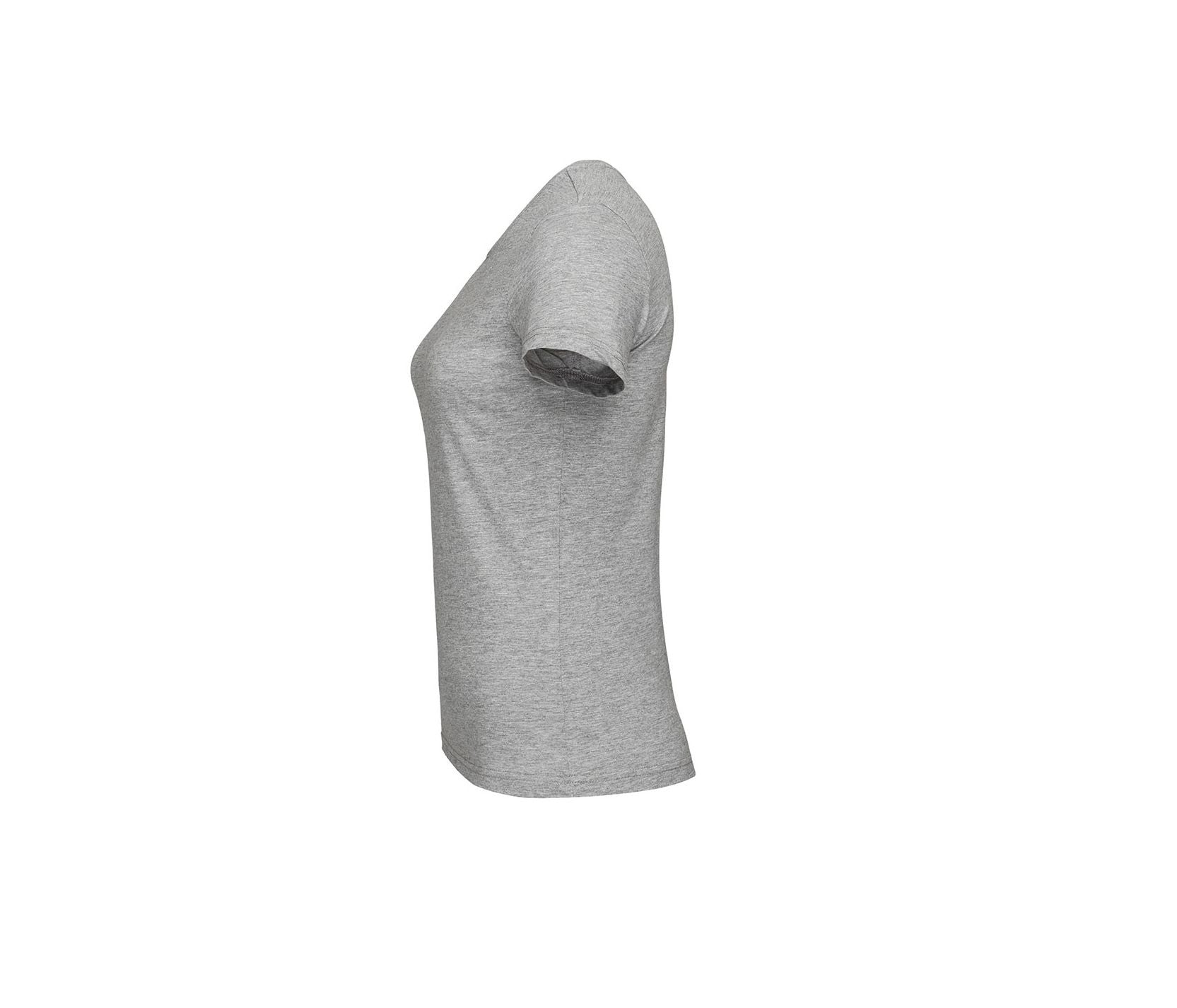 Tee-Shirt Femme Col V - Grey Heather