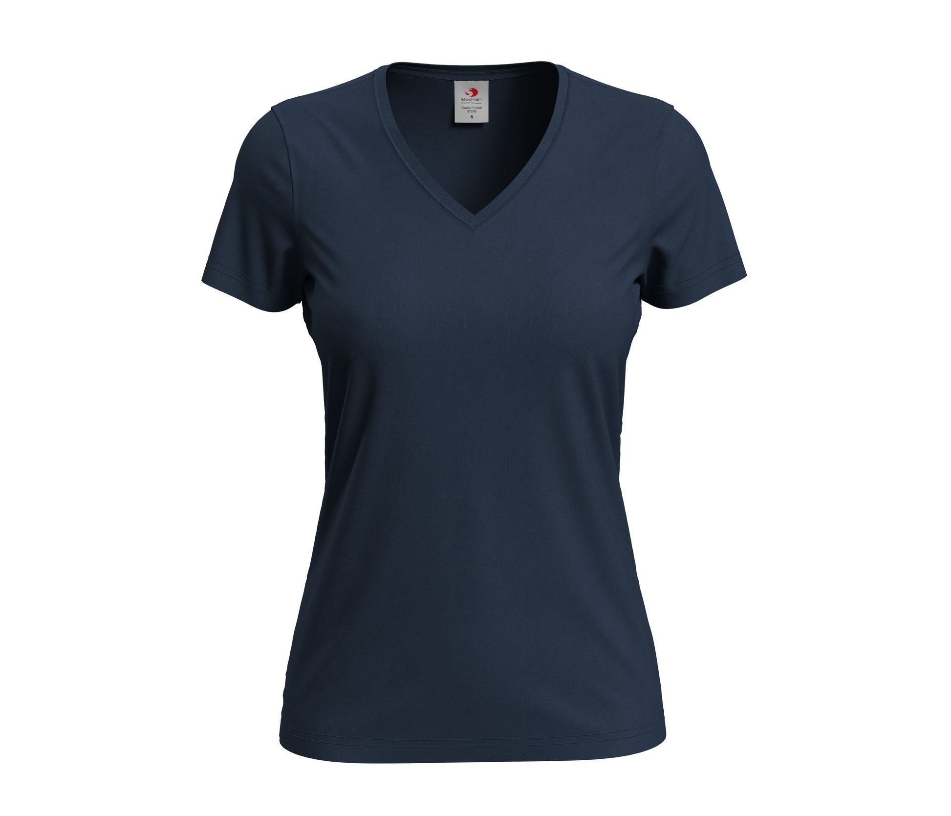 Tee-Shirt Femme Col V - Blue Midnight