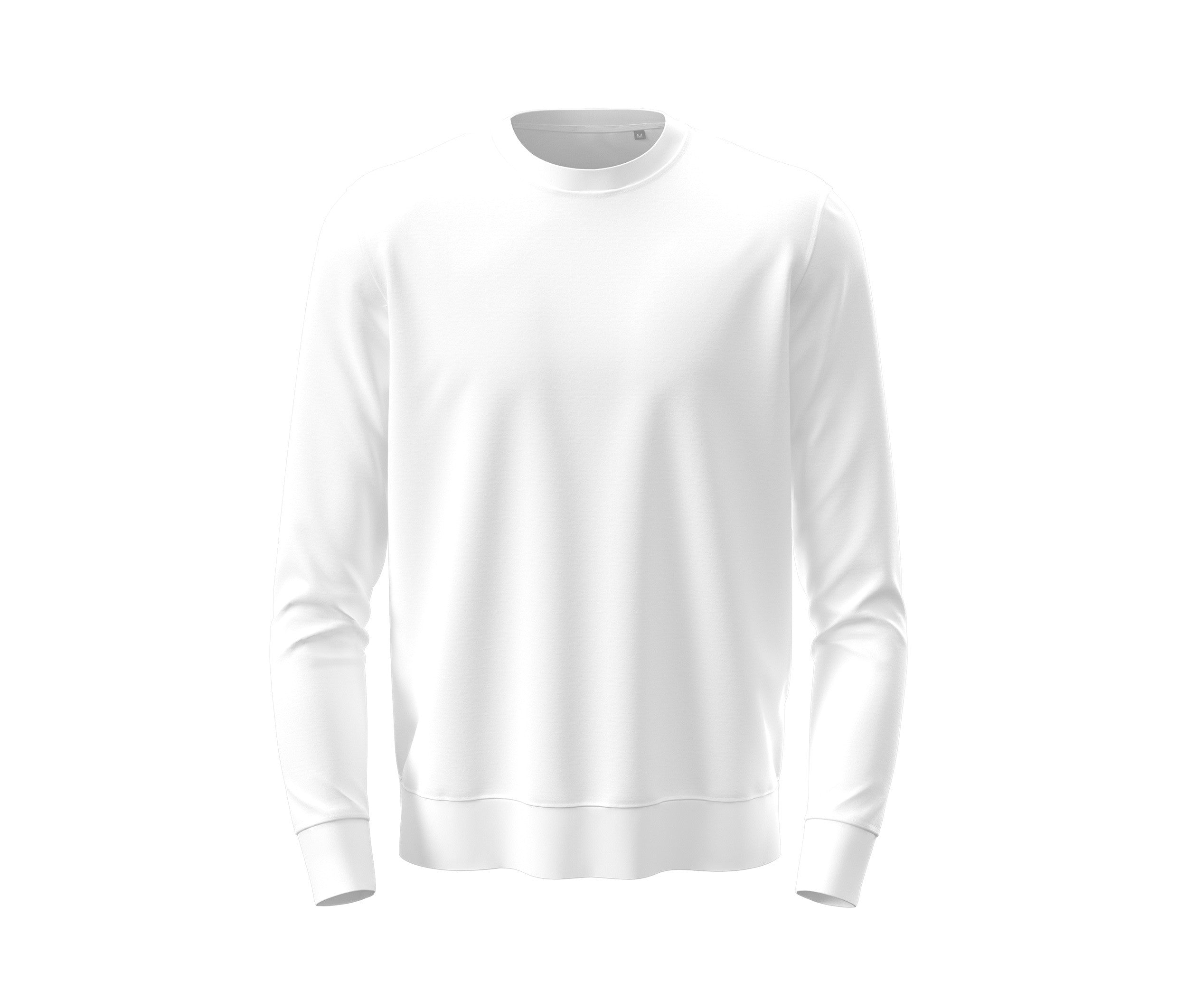 Sweatshirt Col Rond Unisexe - White