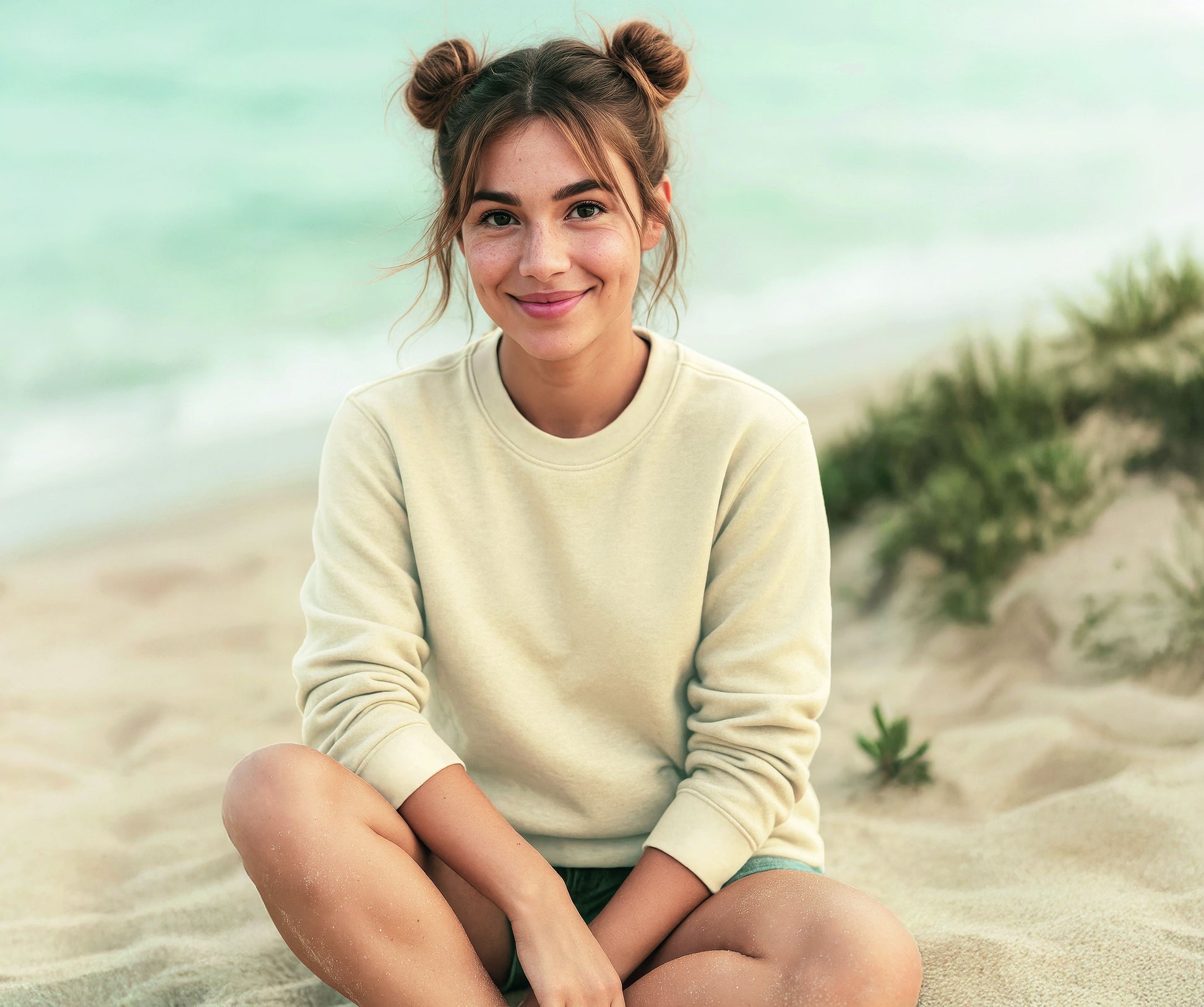 Sweatshirt col rond unisexe