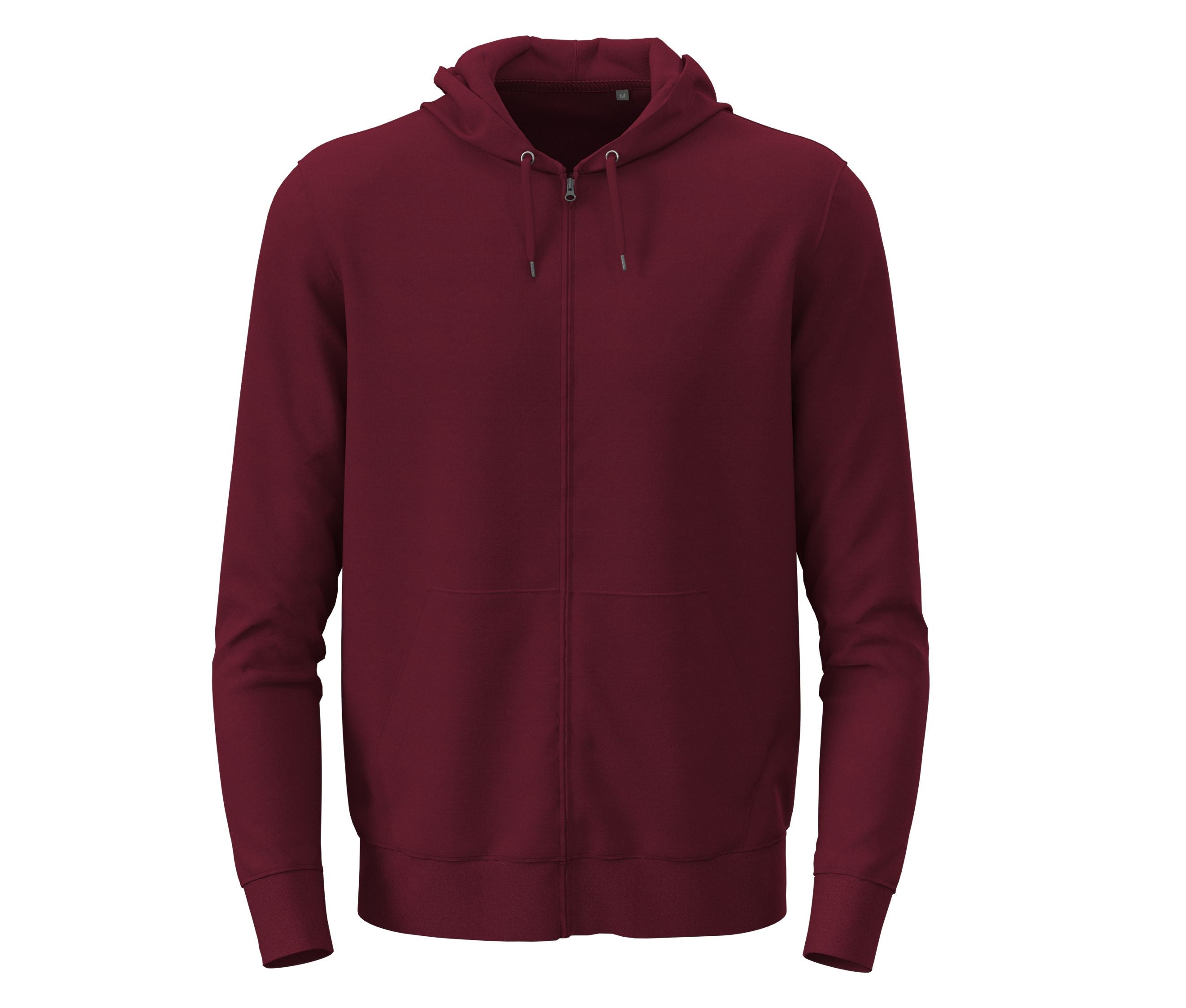 Sweat à Capuche Zippé - Bordeaux