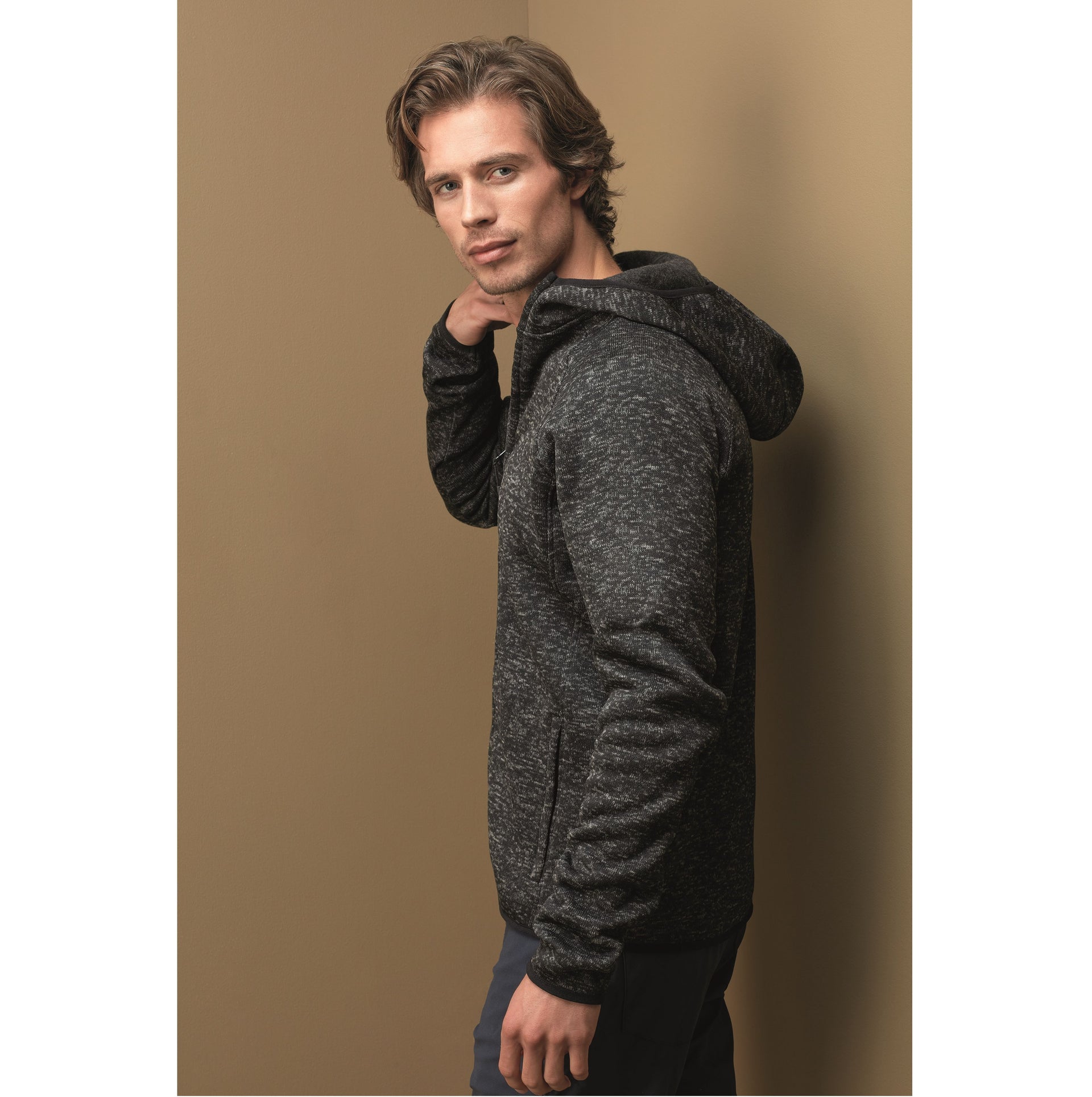 Veste polaire capuche homme