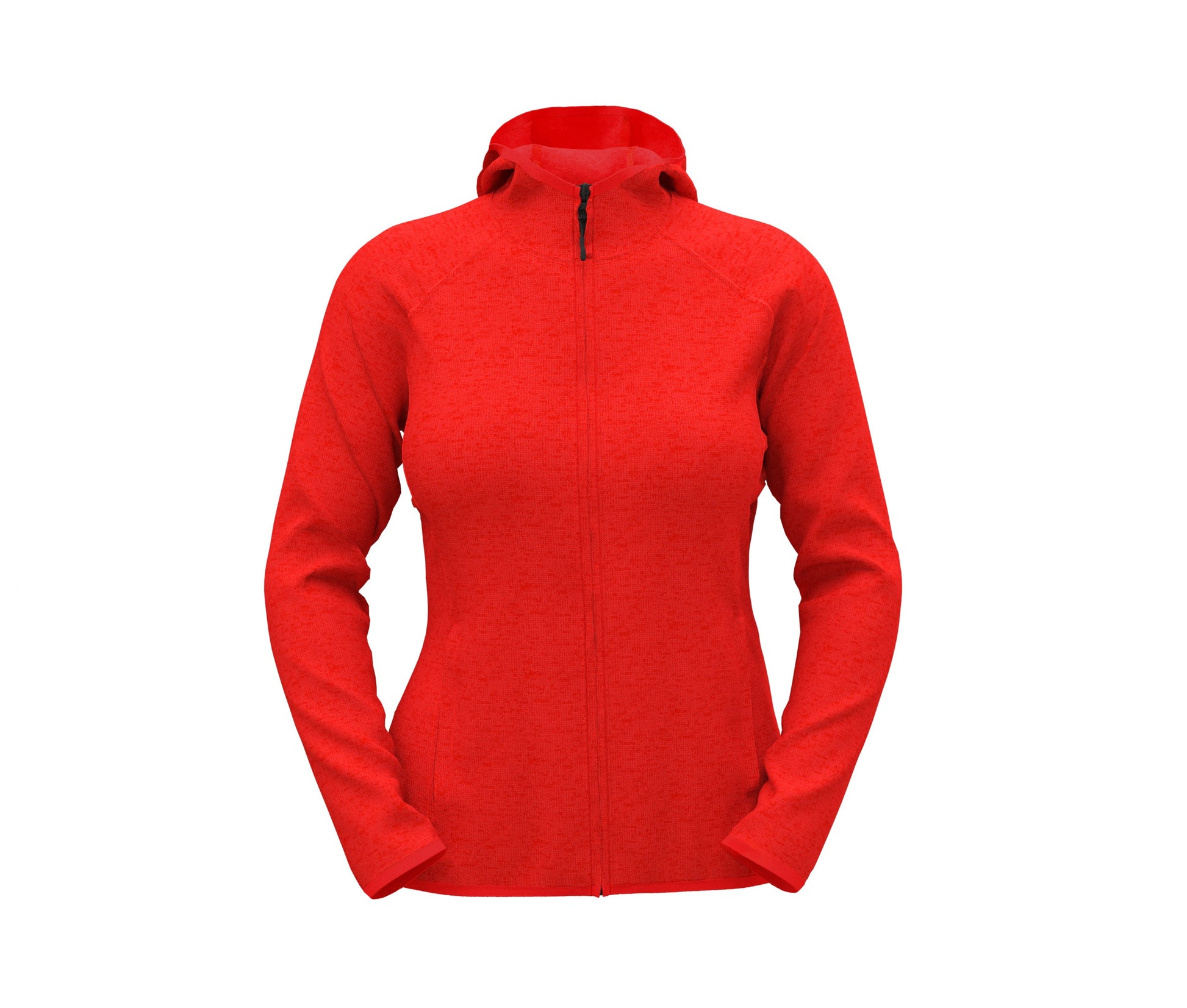 Veste Polaire Capuche Homme - Scarlet Red Heather