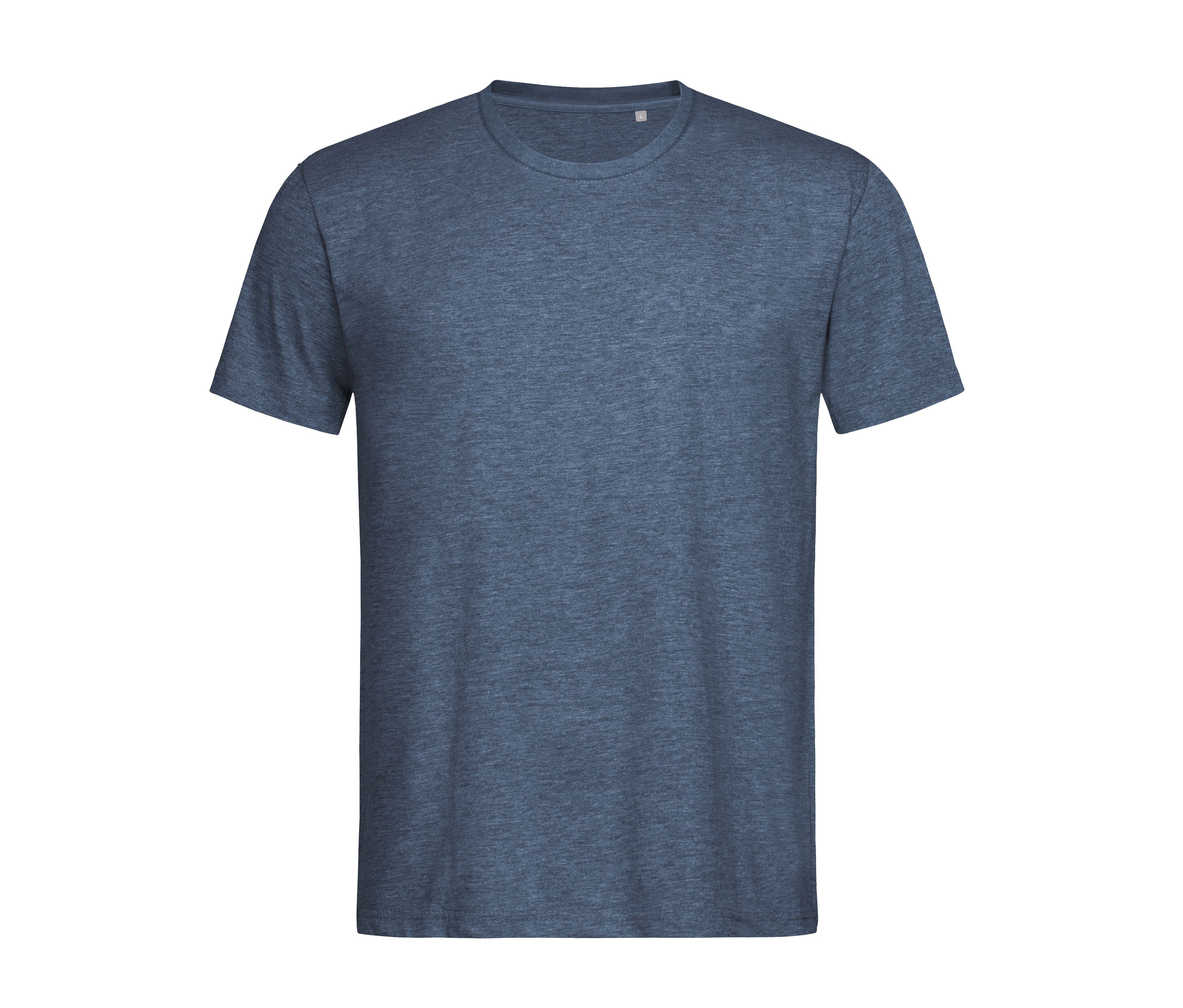 Tee-Shirt Col Rond Unisexe - Dark Denim Heather