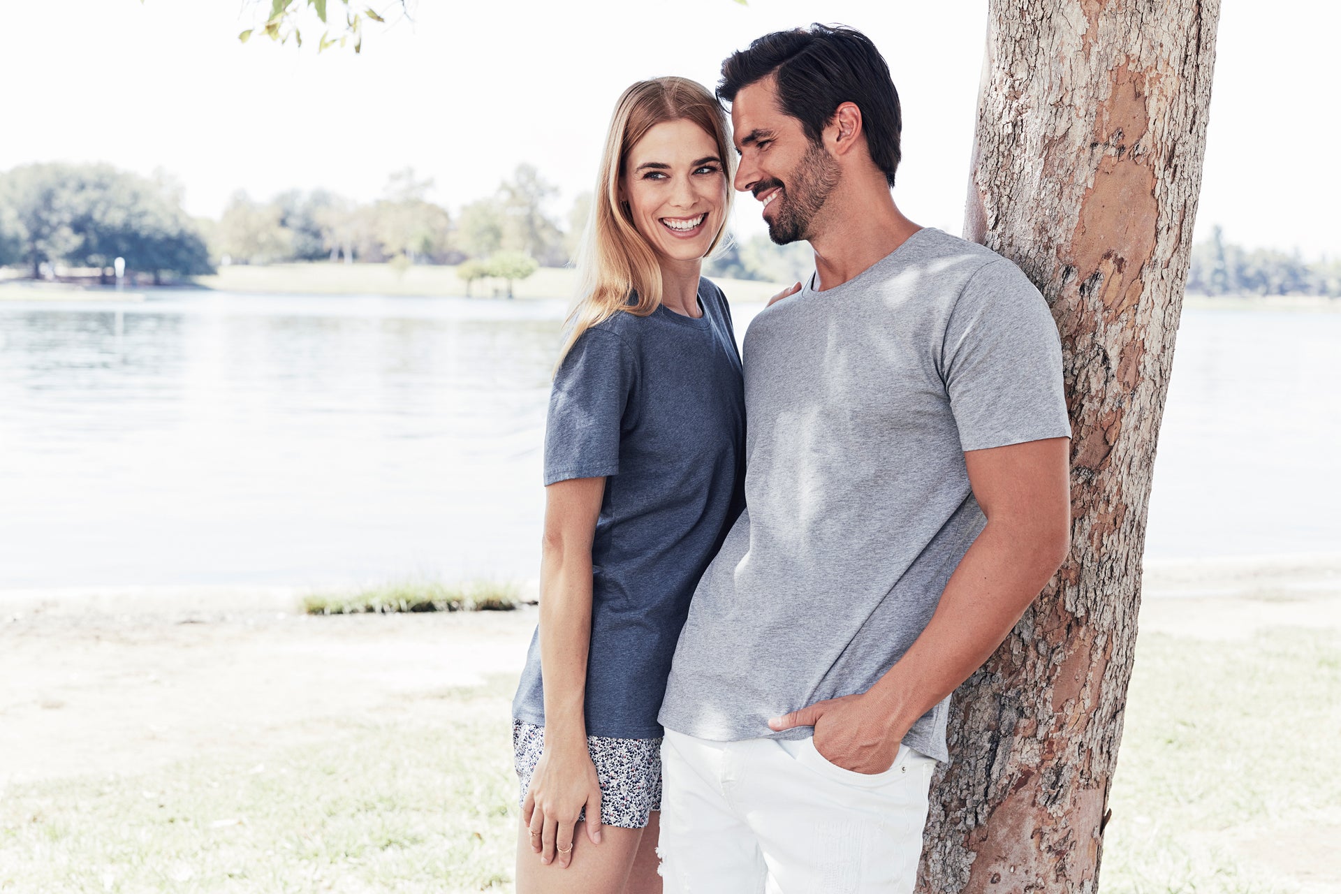 Tee-shirt col rond unisexe