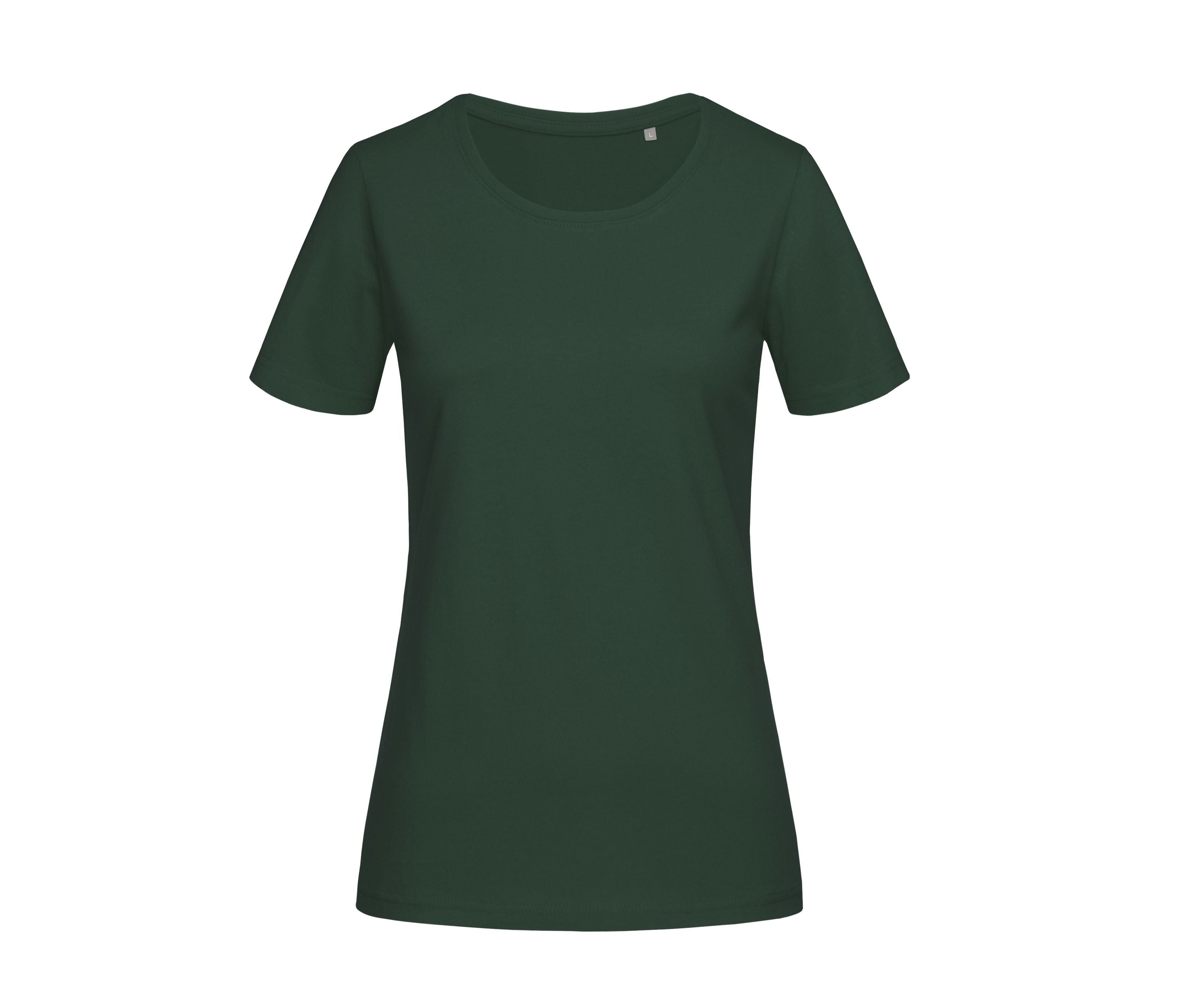 Tee-Shirt Col Rond Femme - Bottle Green