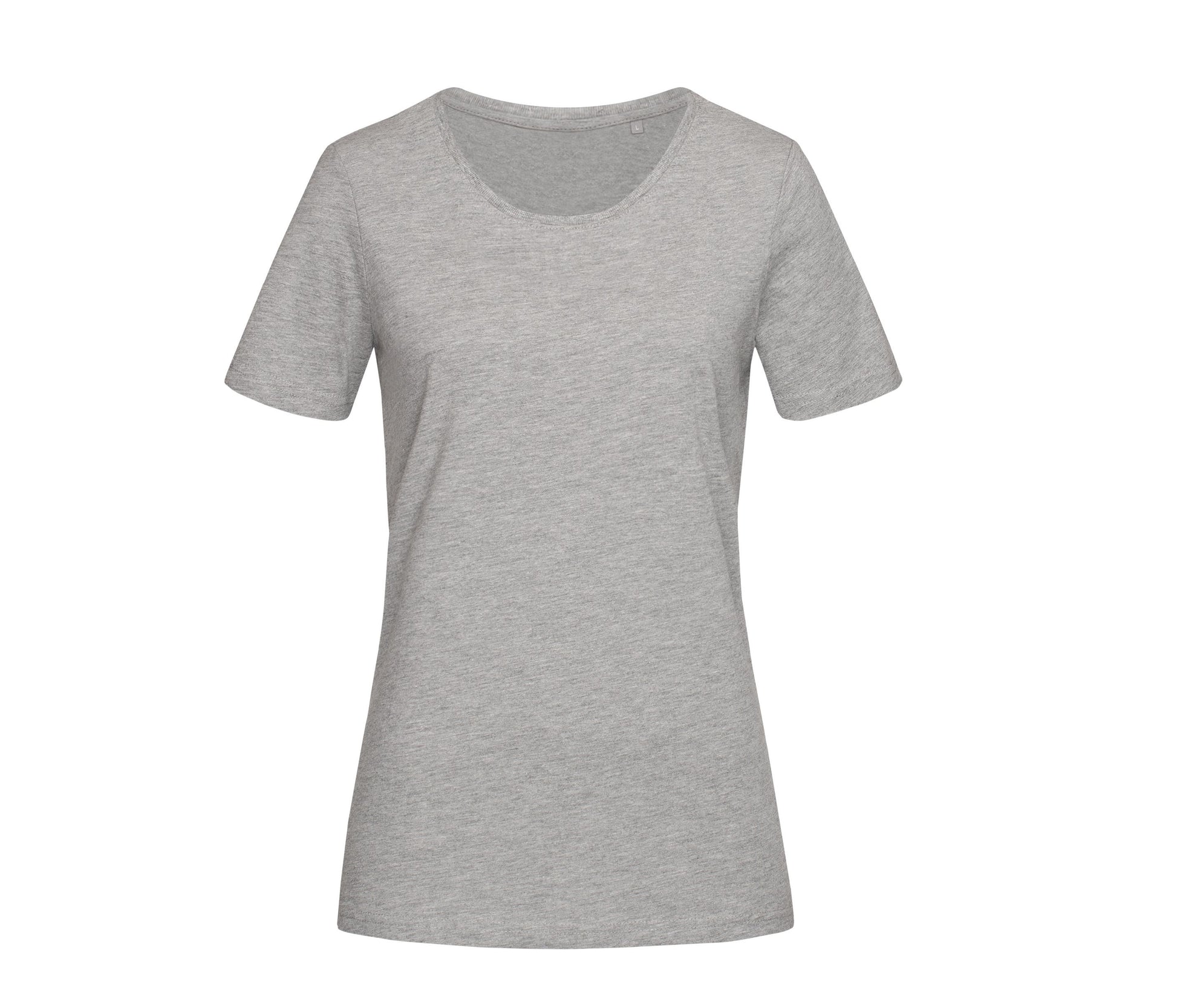 Tee-Shirt Col Rond Femme - Grey Heather