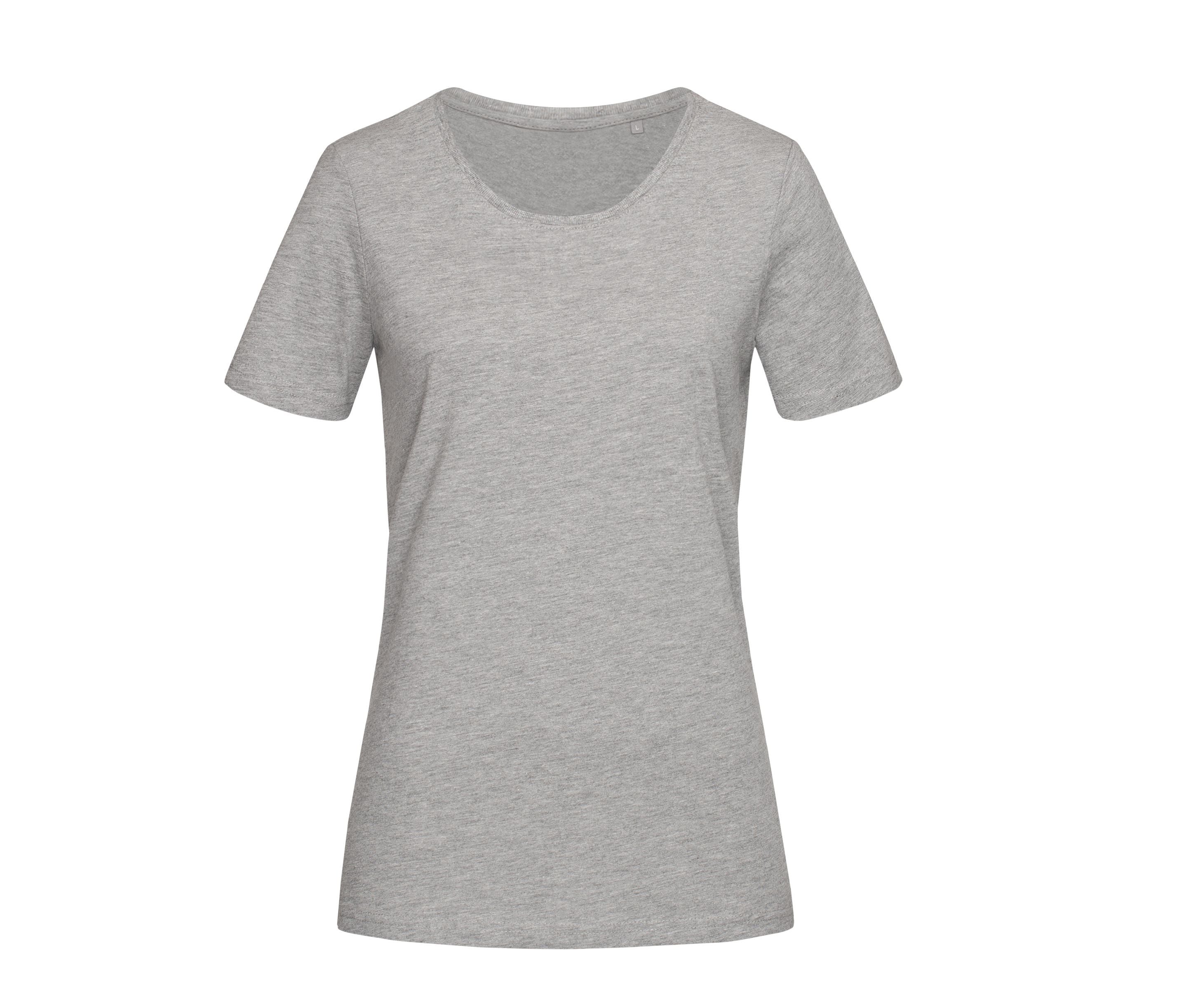 Tee-Shirt Col Rond Femme - Grey Heather