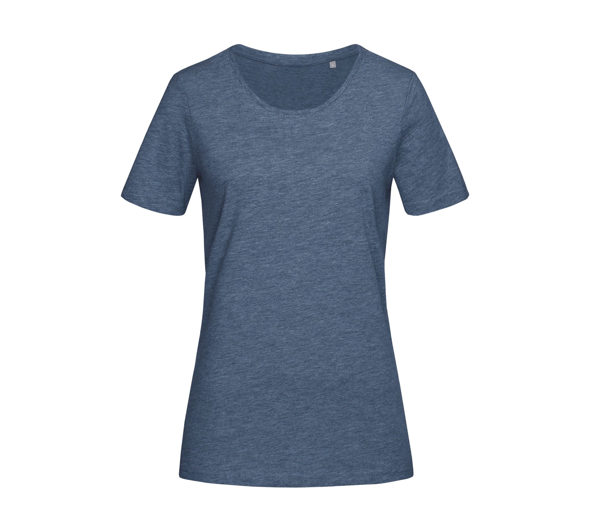 Tee-Shirt Col Rond Femme - Dark Denim Heather