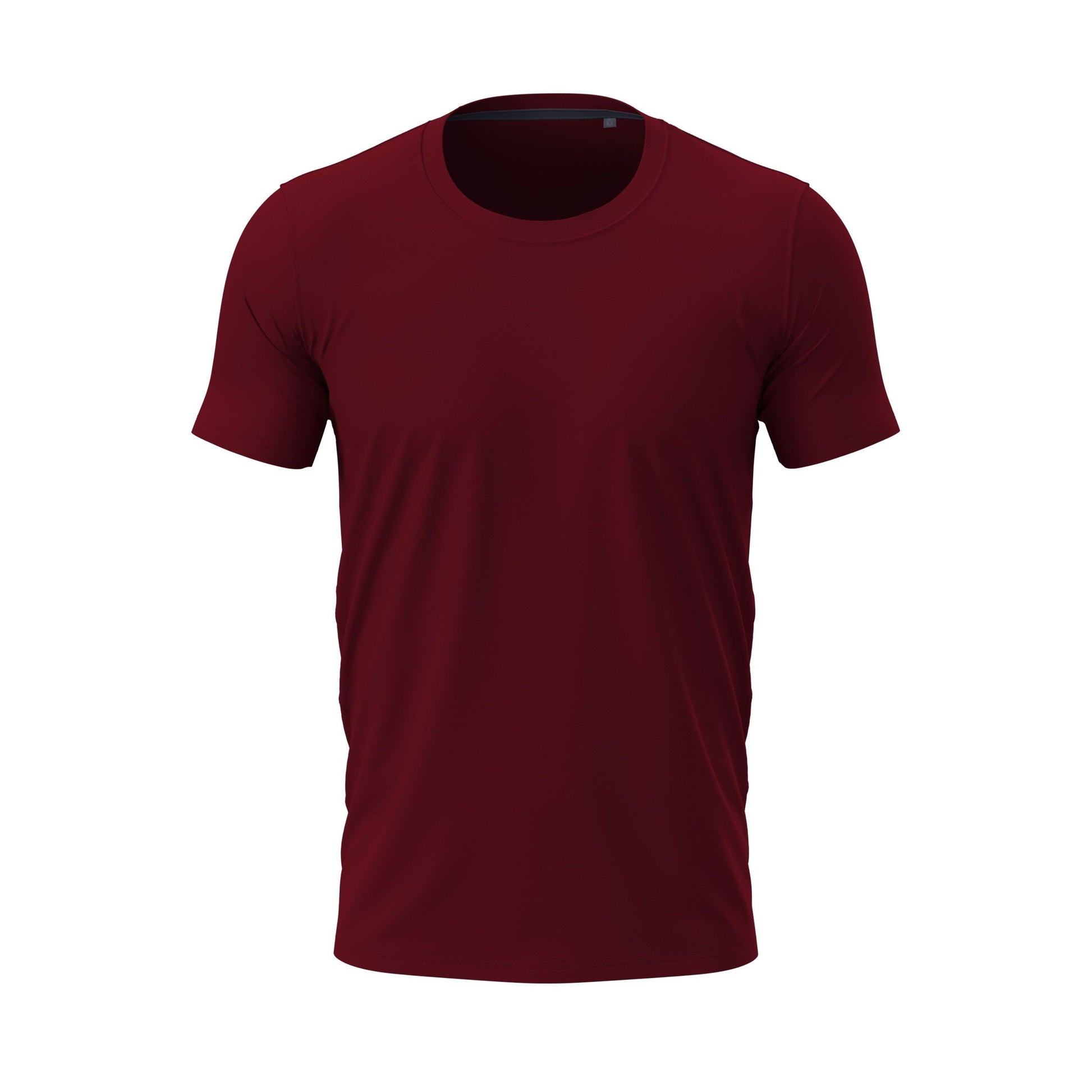 Tee-Shirt Homme Col Rond - Bordeaux