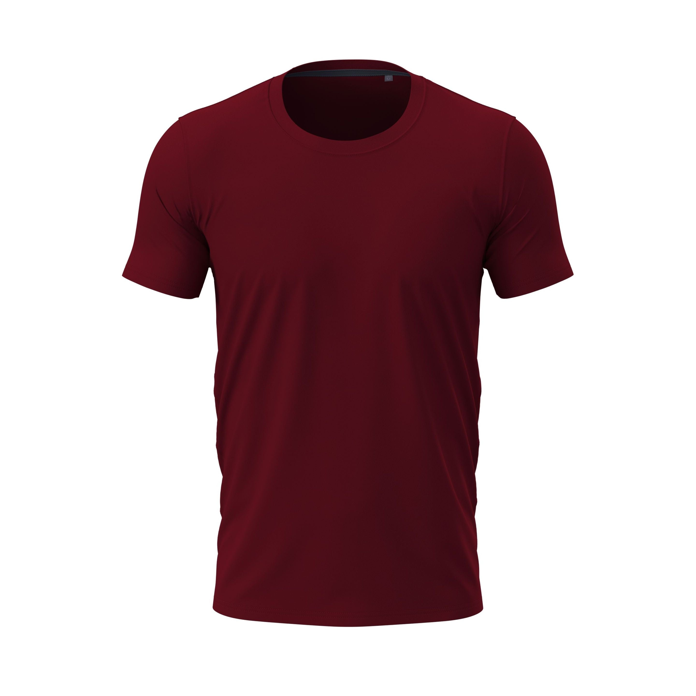 Tee-Shirt Homme Col Rond - Bordeaux