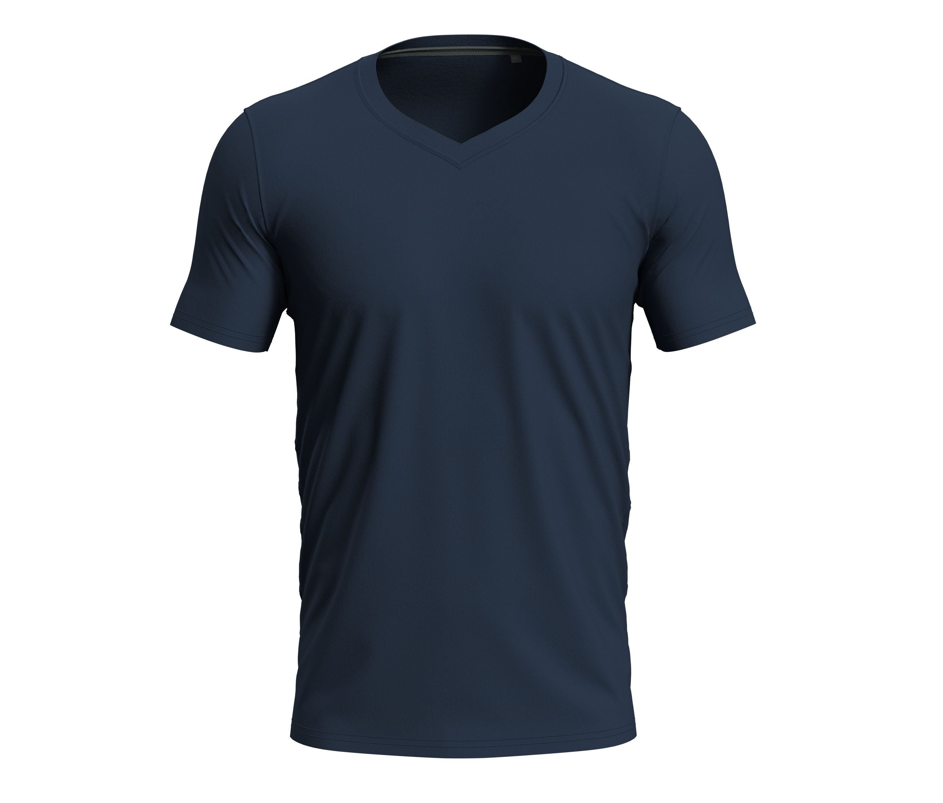 Tee-Shirt Homme Col V - Blue Midnight