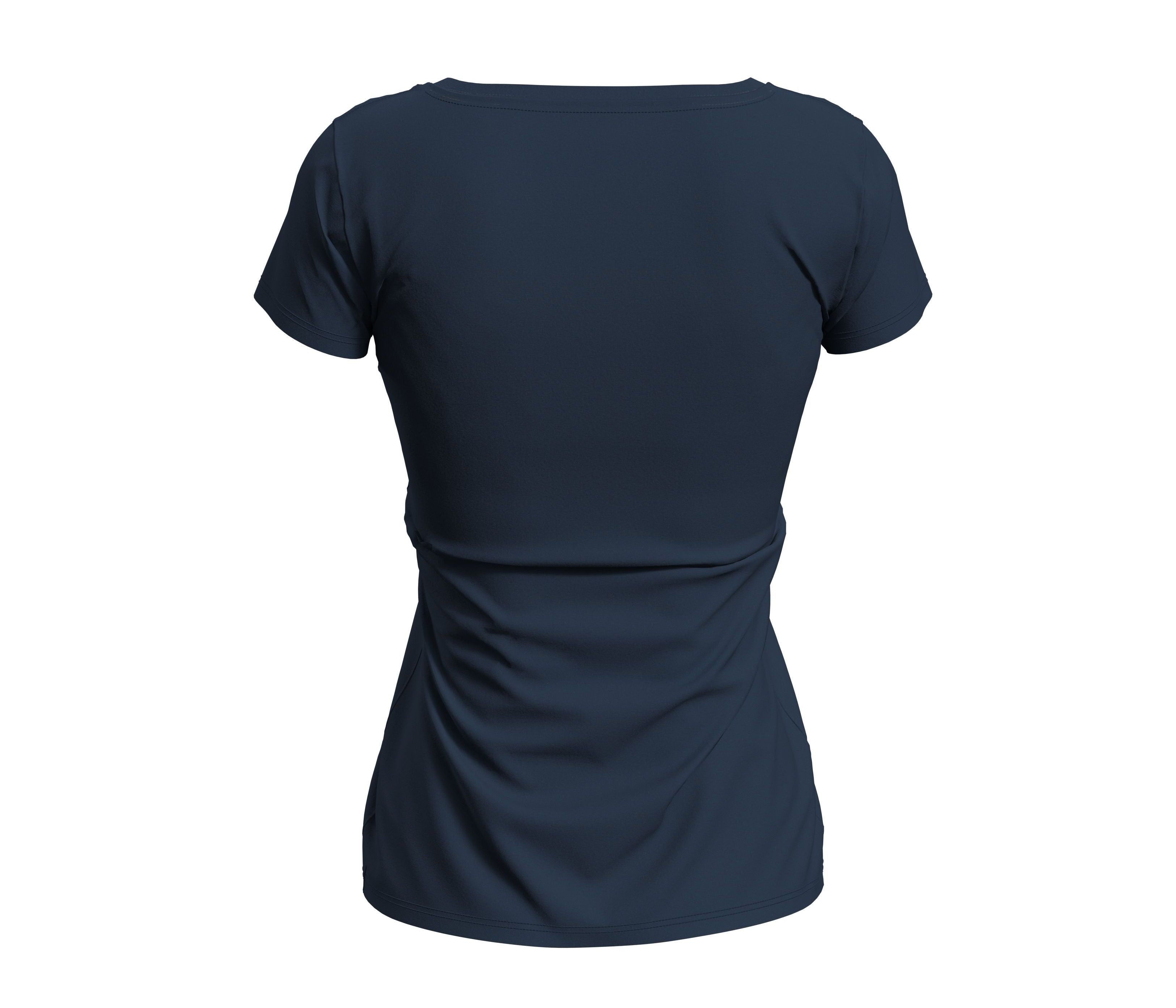 Tee-Shirt Femme Col Rond - Blue Midnight