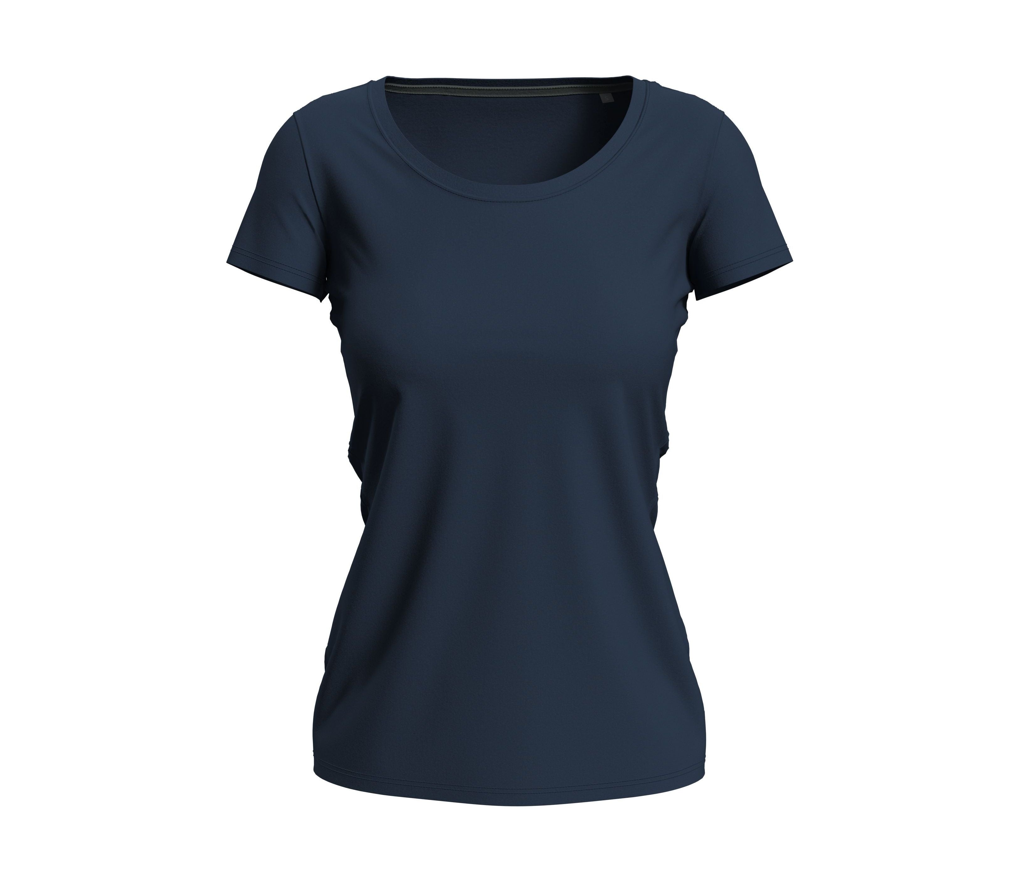 Tee-Shirt Femme Col Rond - Blue Midnight