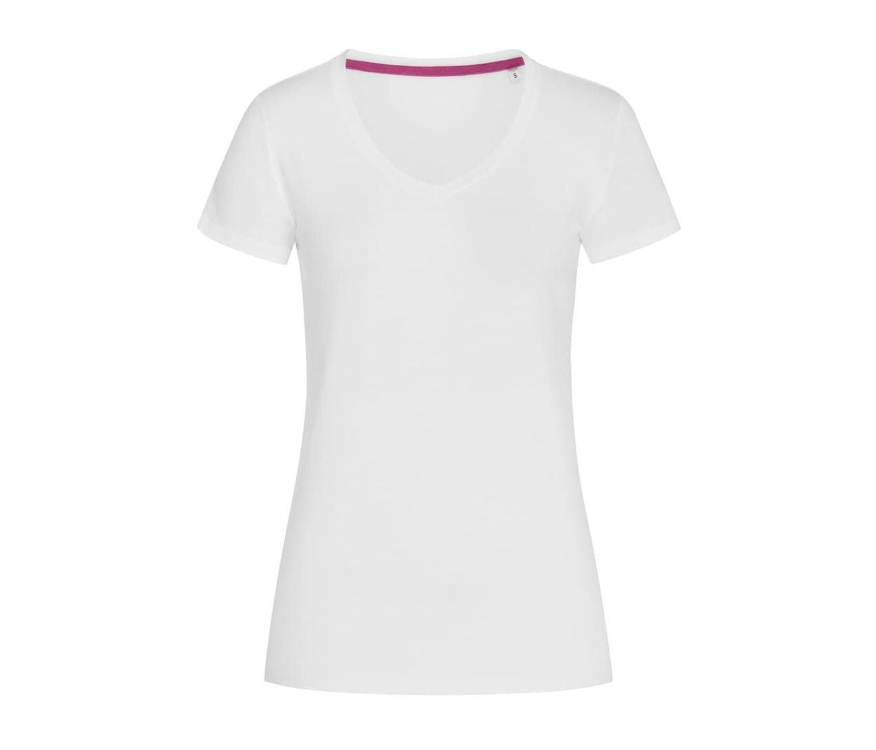Tee-Shirt Femme Col V - White