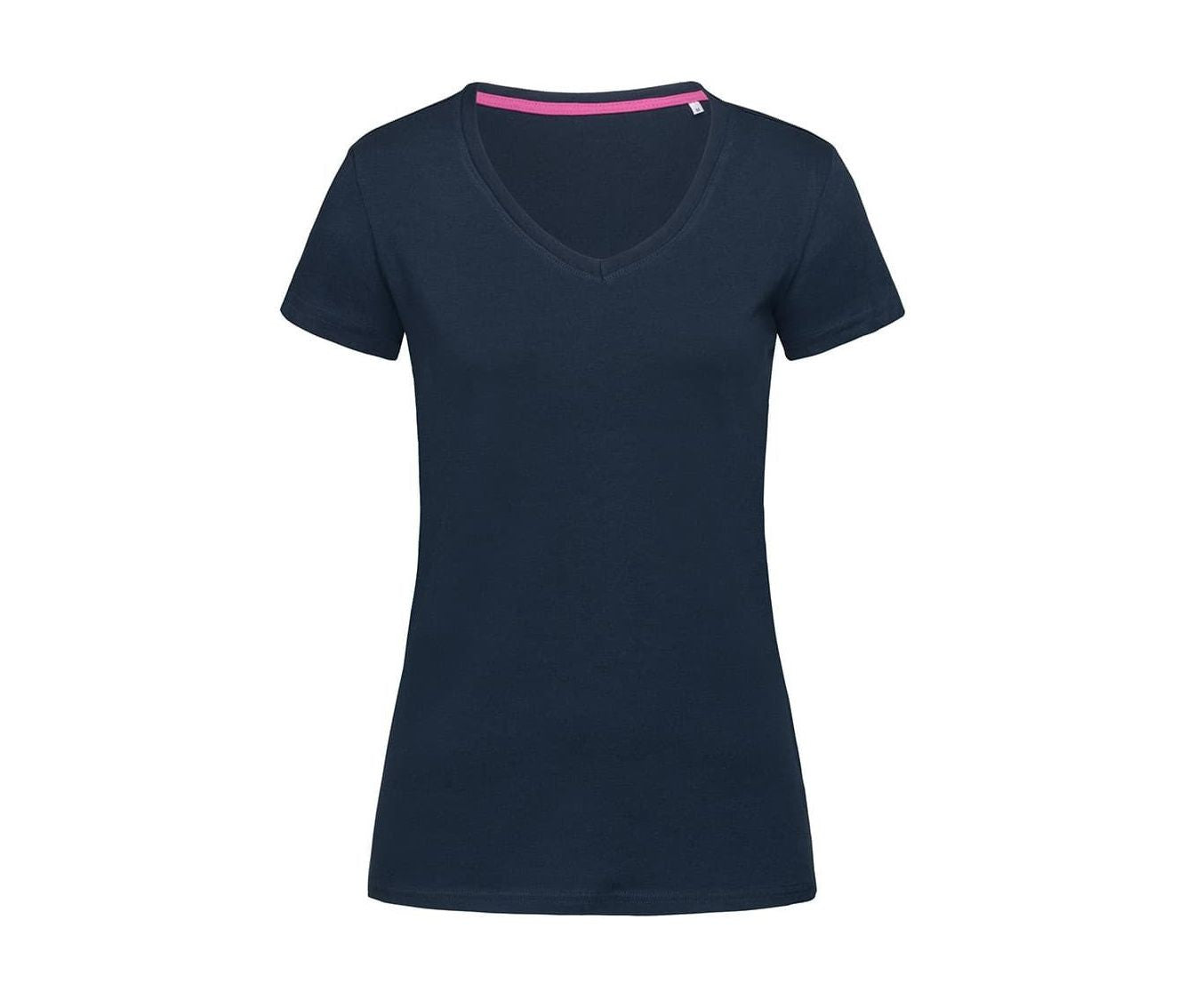 Tee-Shirt Femme Col V - Marina Blue