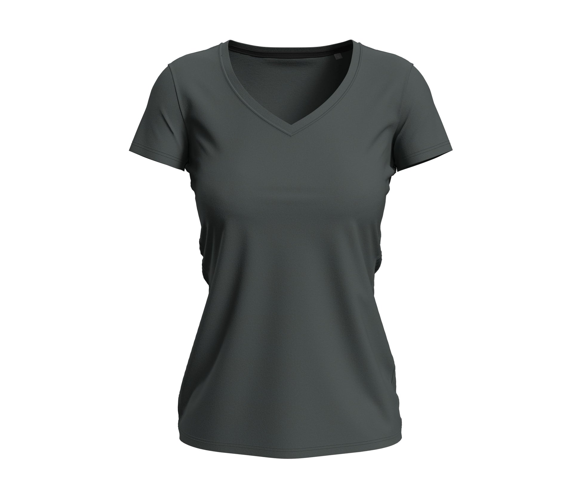 Tee-Shirt Femme Col V - Slate Grey