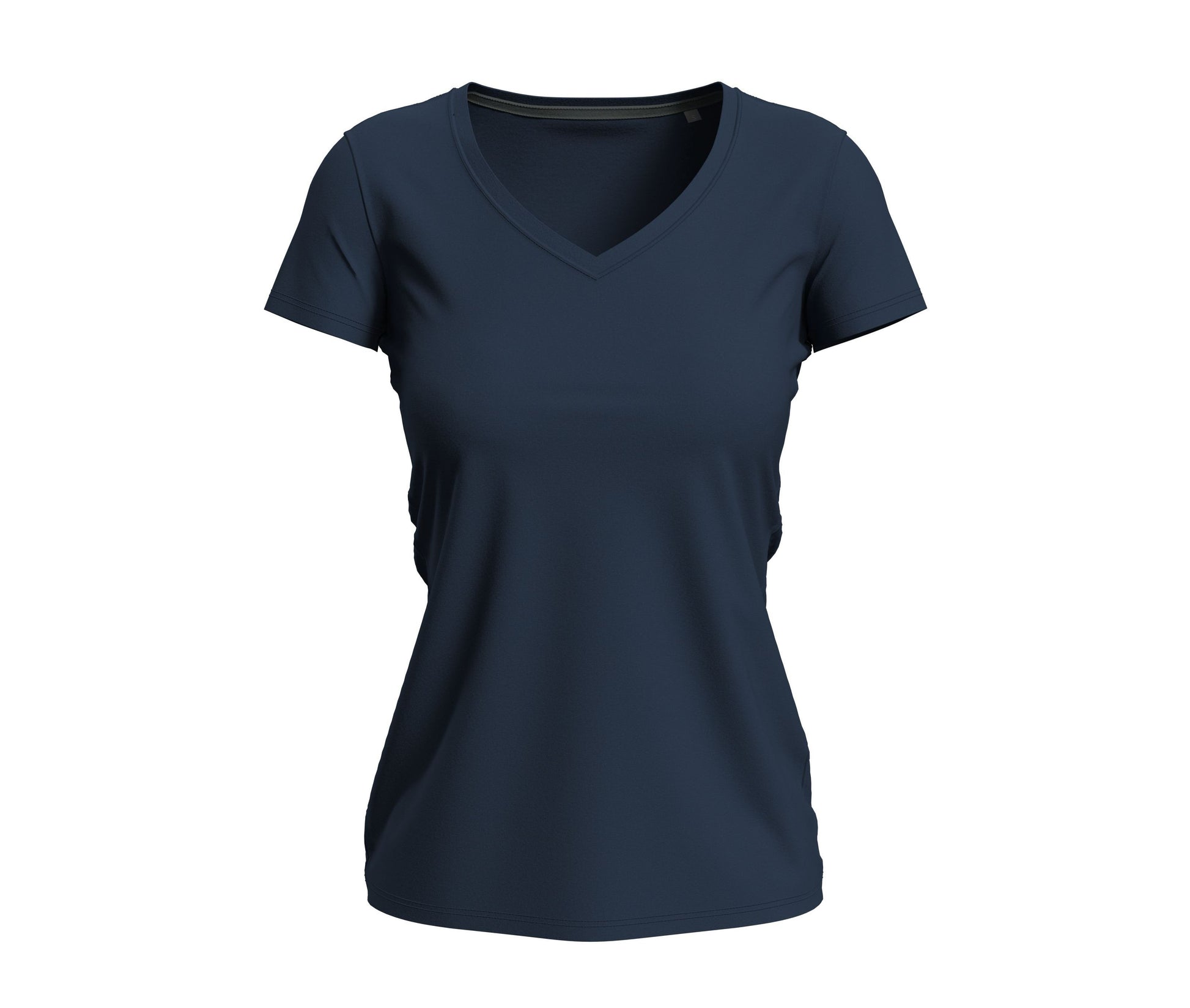 Tee-Shirt Femme Col V - Blue Midnight