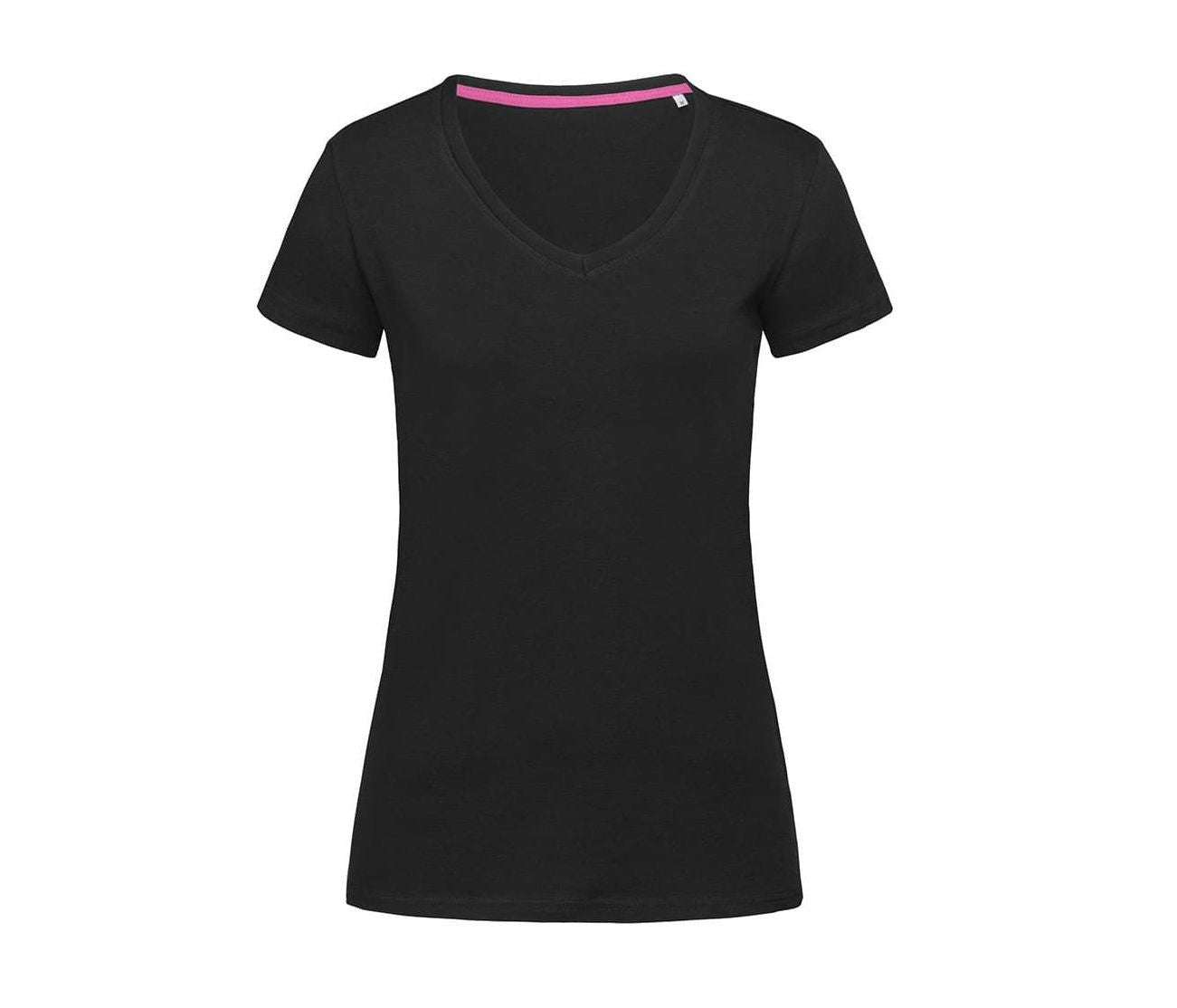 Tee-Shirt Femme Col V - Black Opal