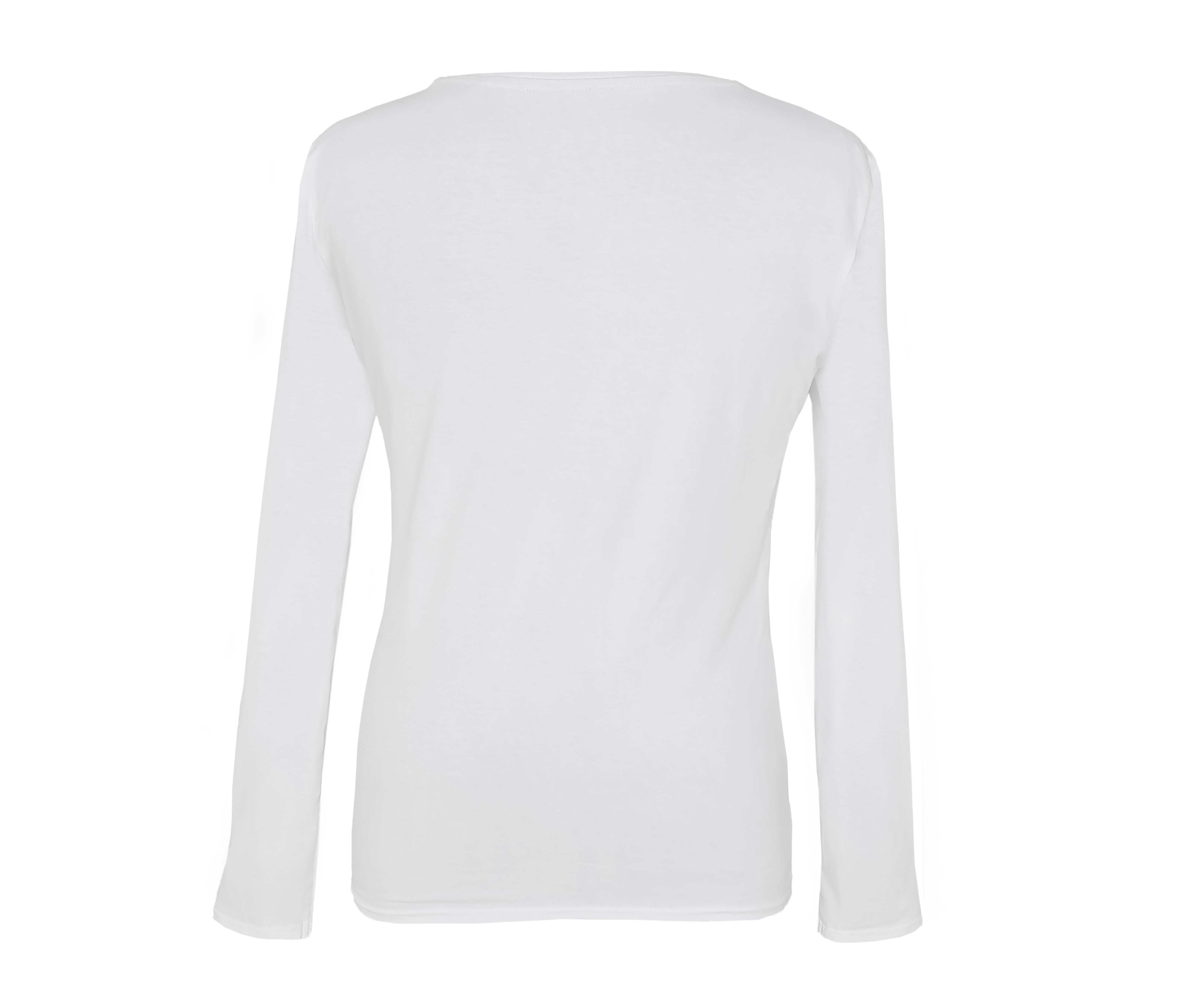 Tee-Shirt Manches Longues Femme - White