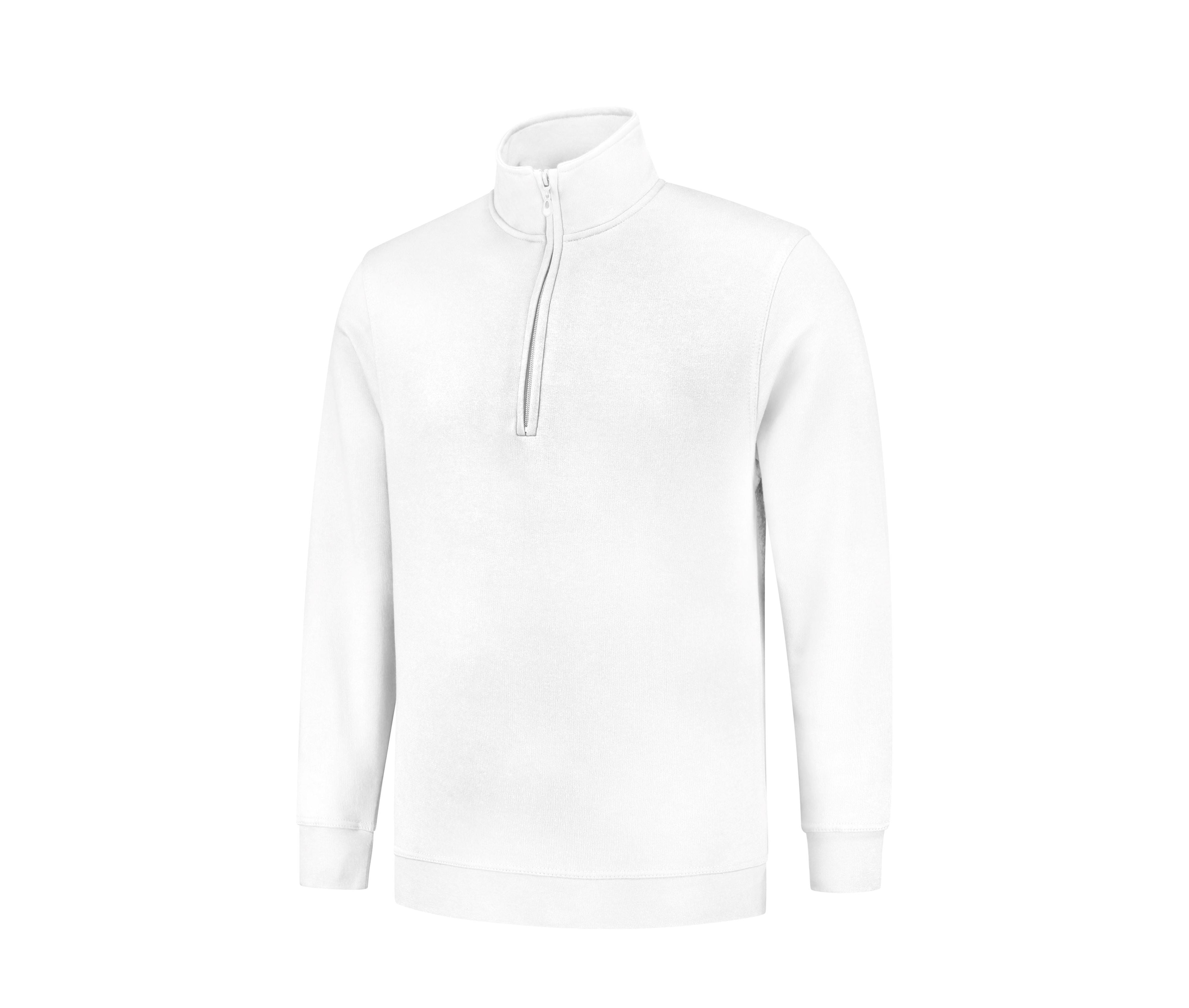 Sweat Col Zippé - White