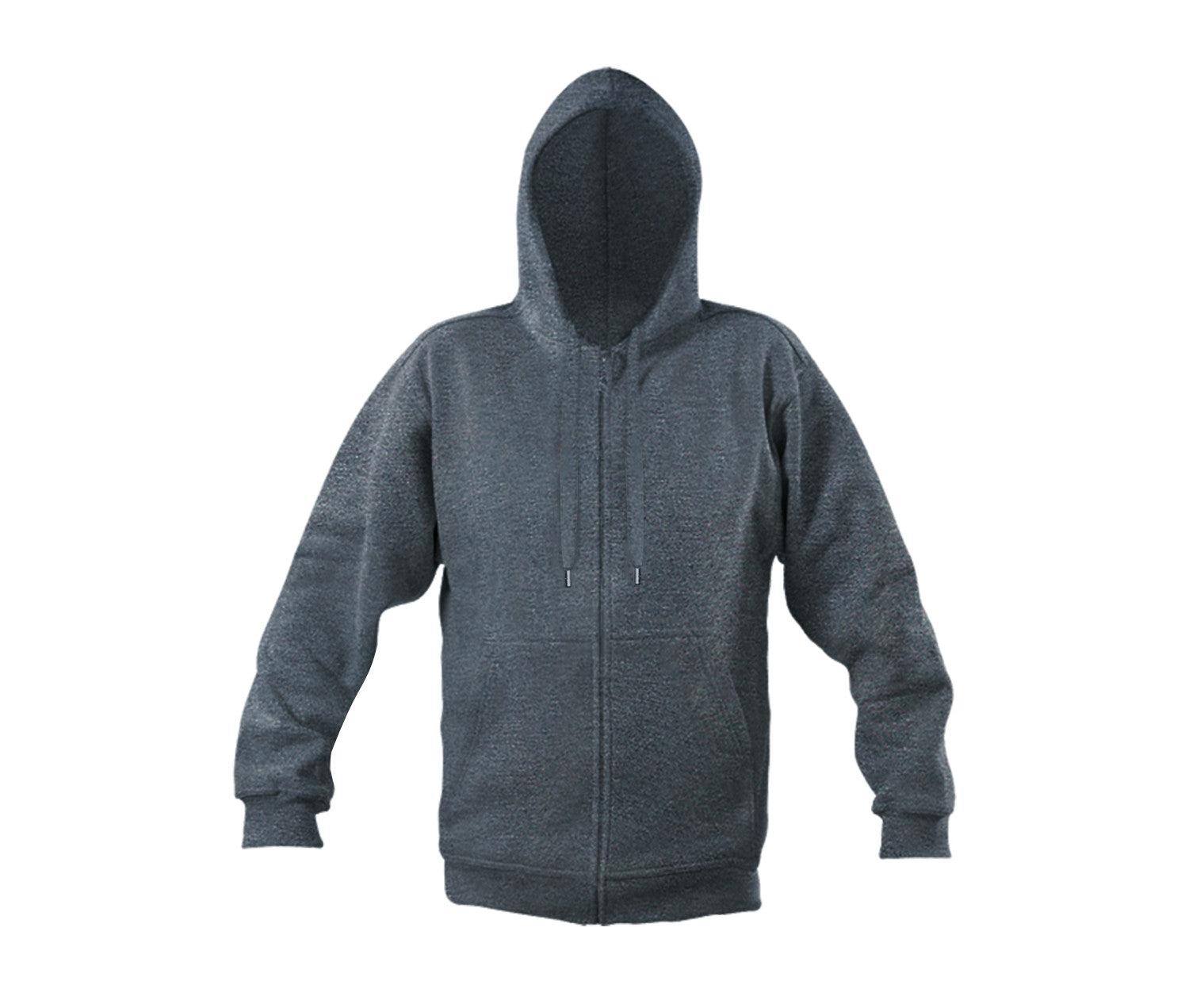Sweat Capuche Grand Zip 300 - Dark Heather