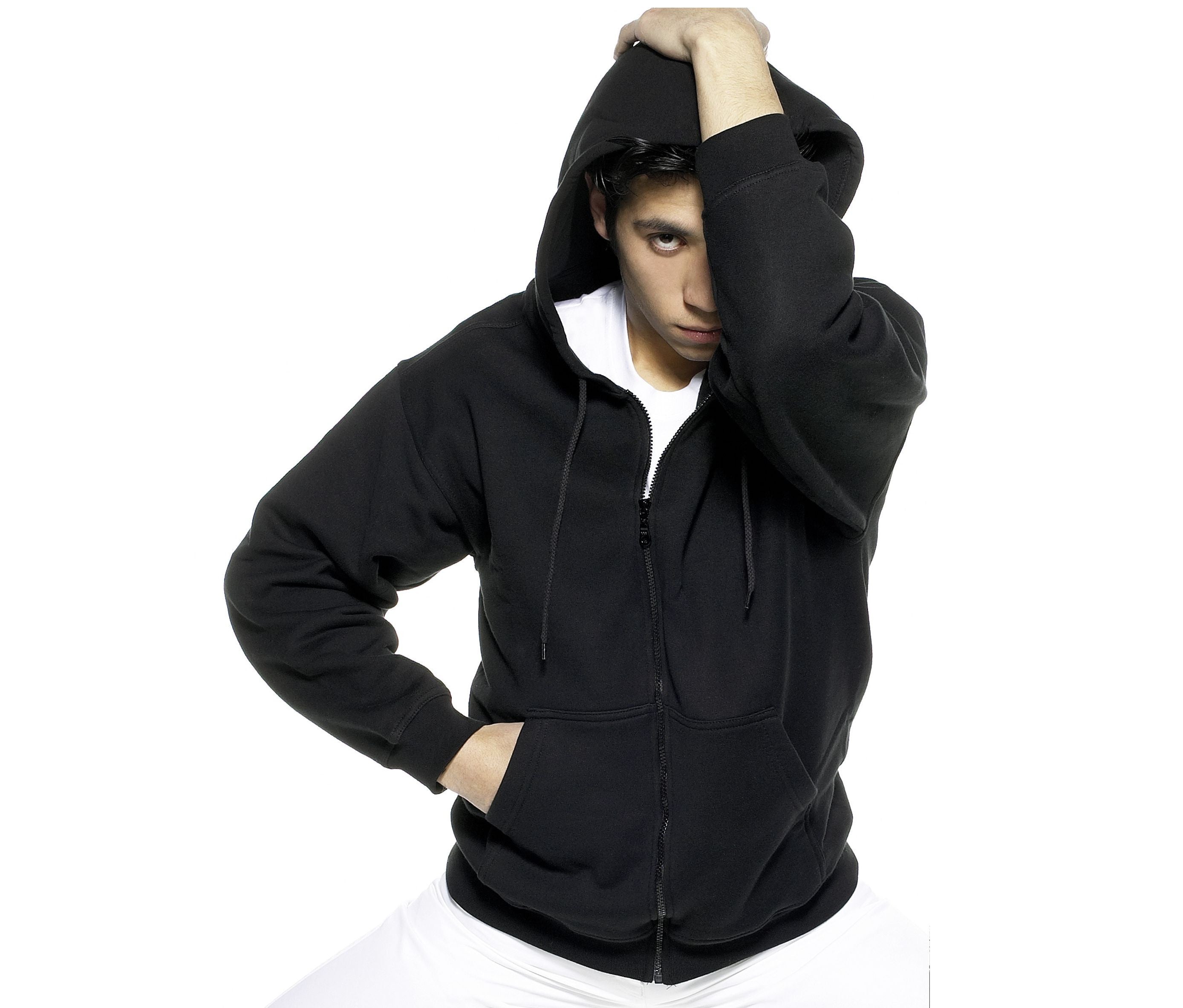 Sweat capuche grand zip 300