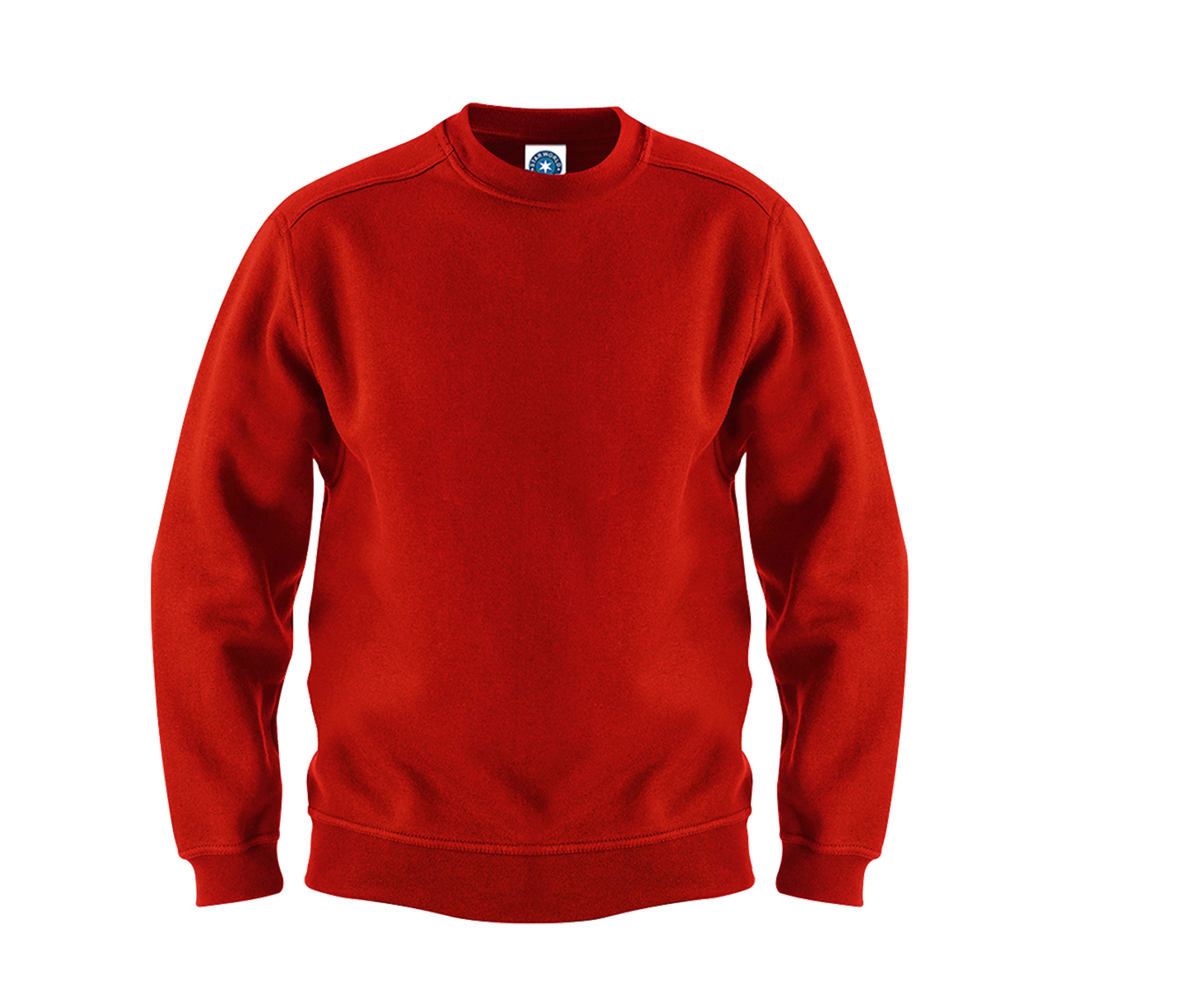 Sweat Manches Droites 280 - Bright Red