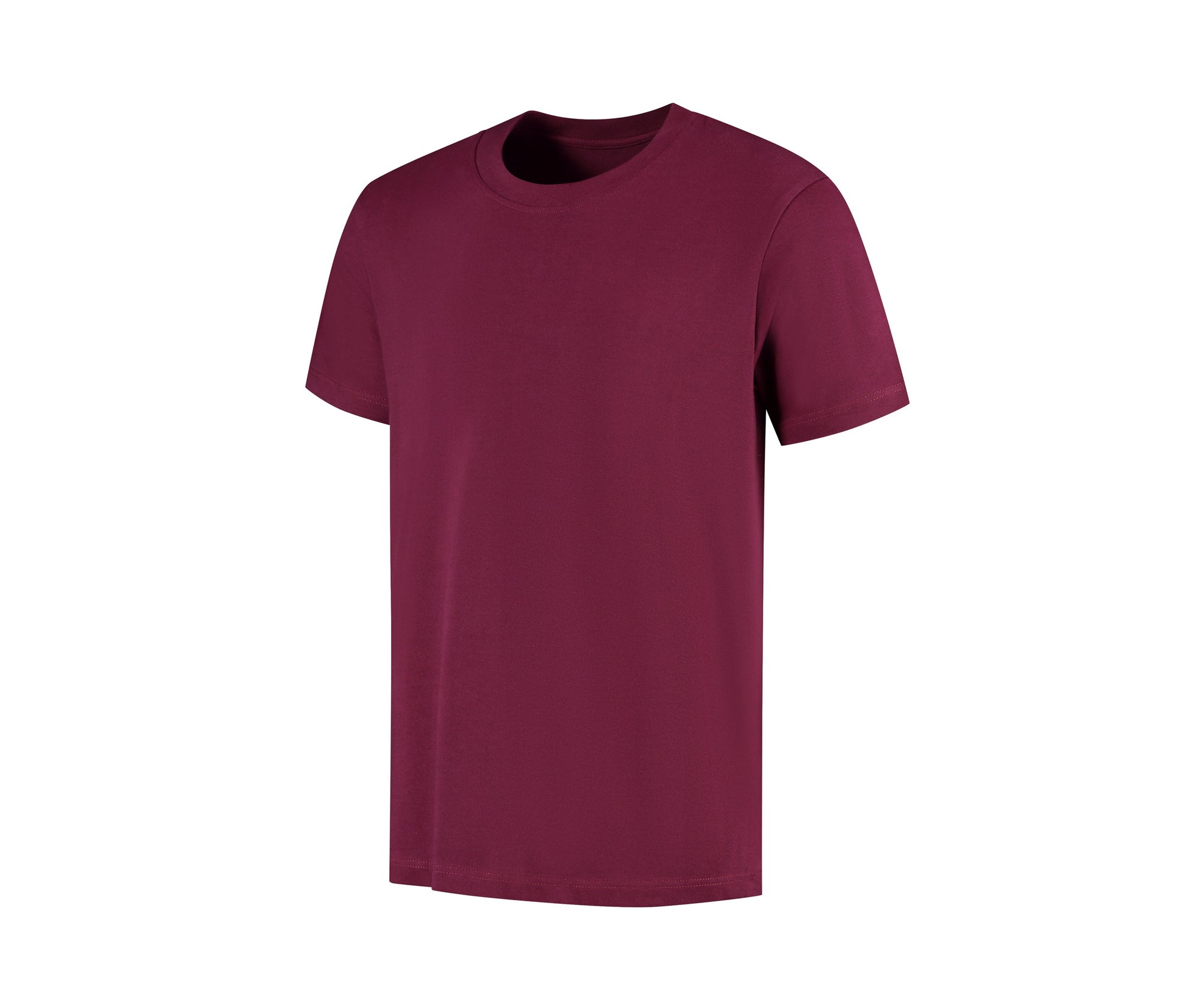 Organic Cotton Relaxed Fit T-Shirt - Bordeaux