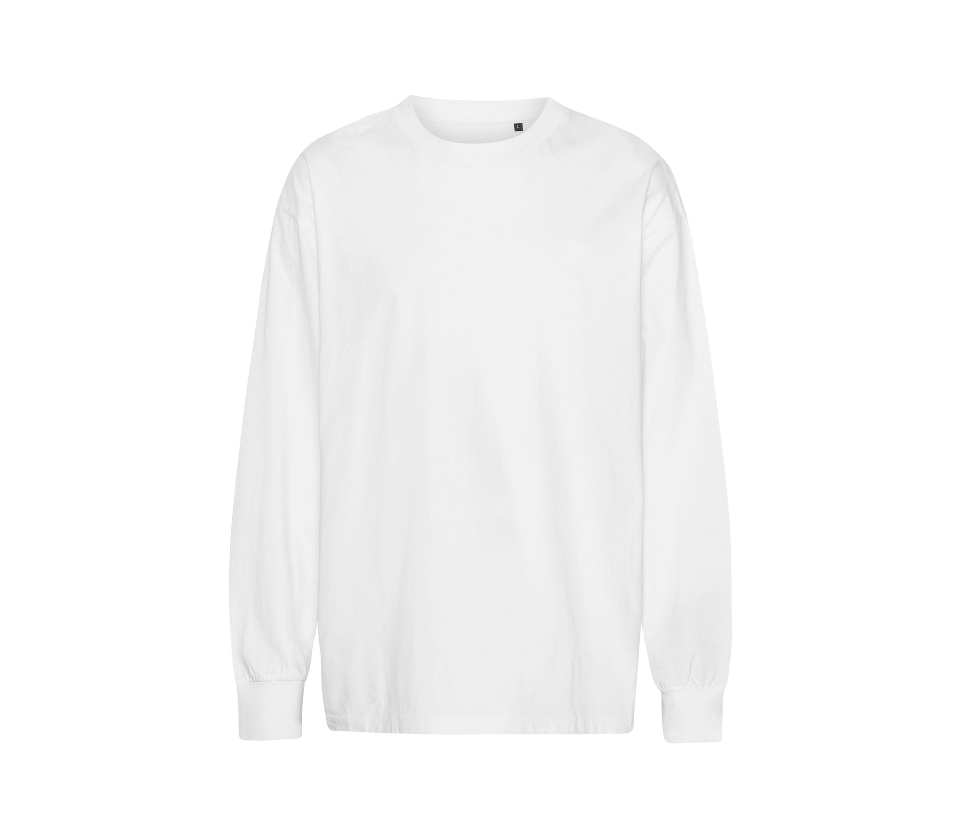 Tiger Cotton Oversized Ls T-Shirt - White