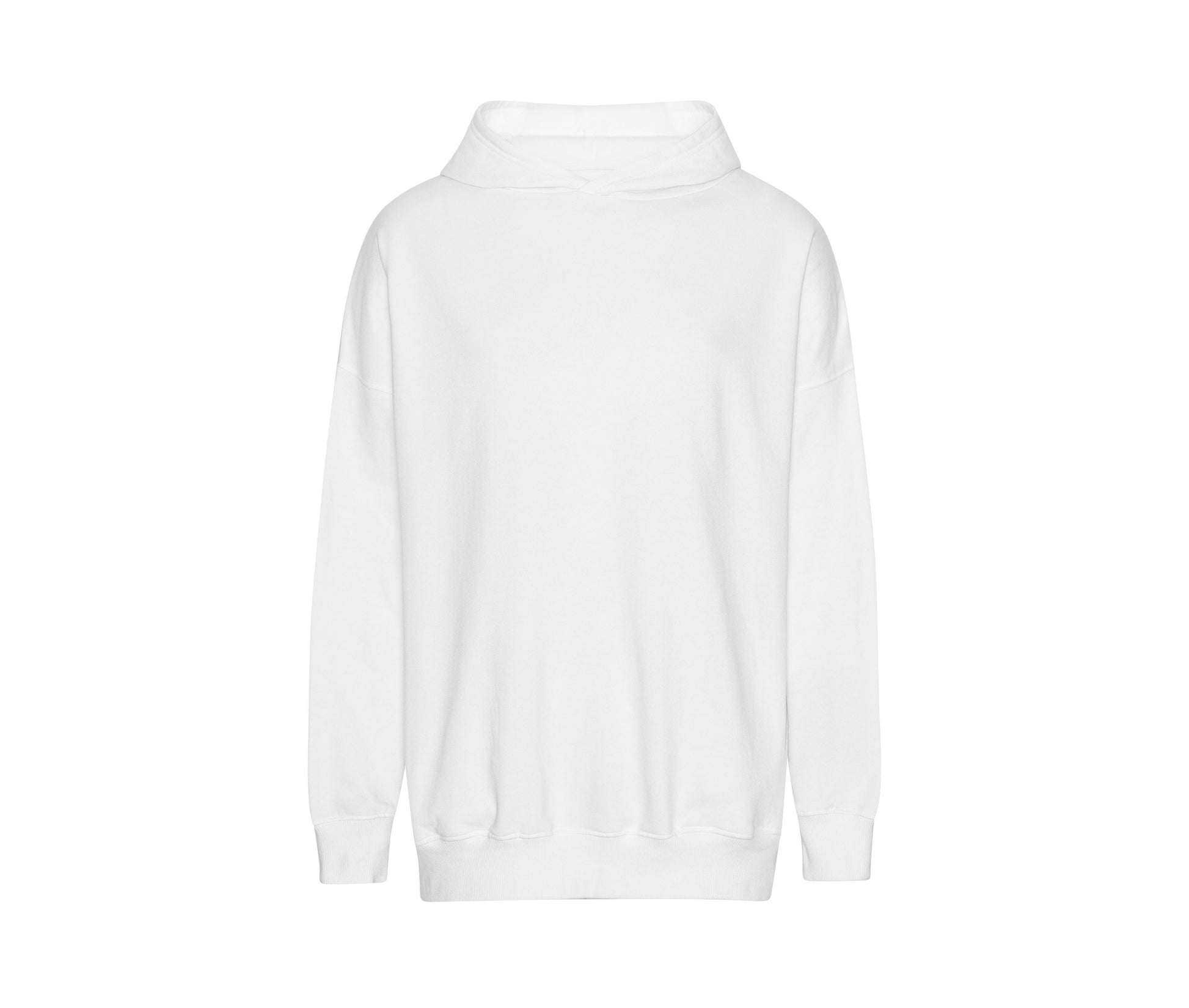 Tiger Cotton Oversized Hoodie - White