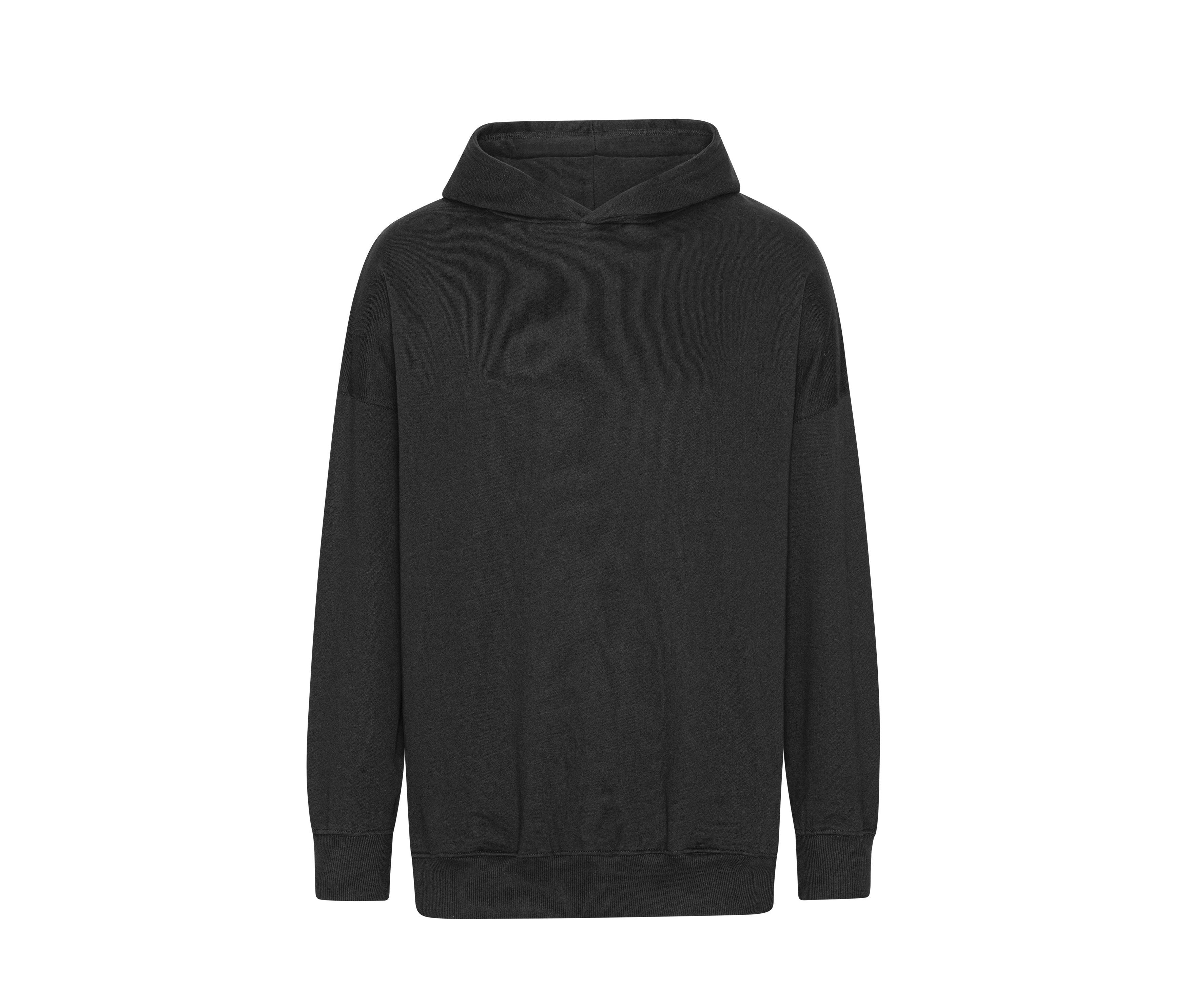 Tiger Cotton Oversized Hoodie - Black