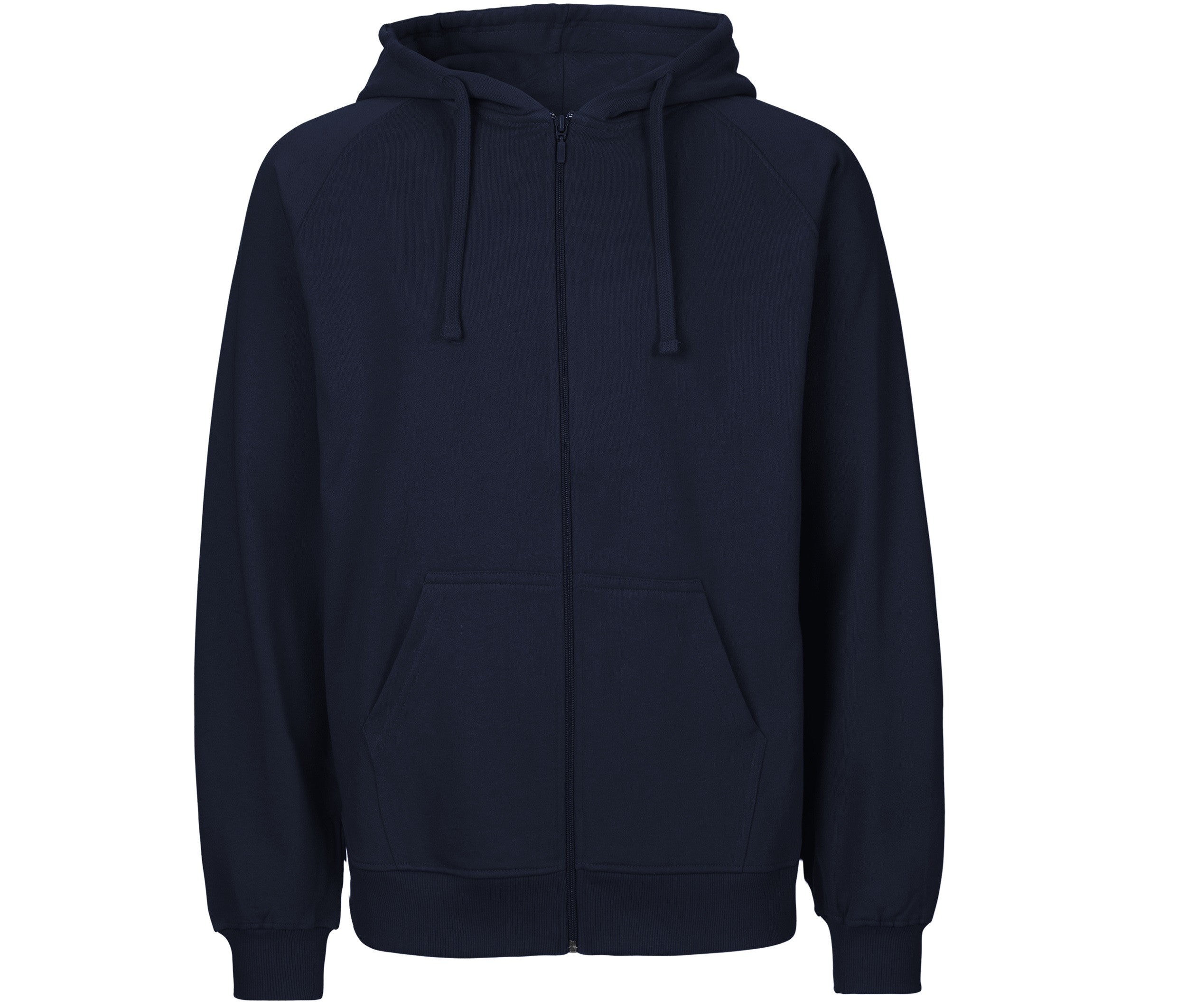 Sweat à Capuche Zippé en Coton Tiger - Navy
