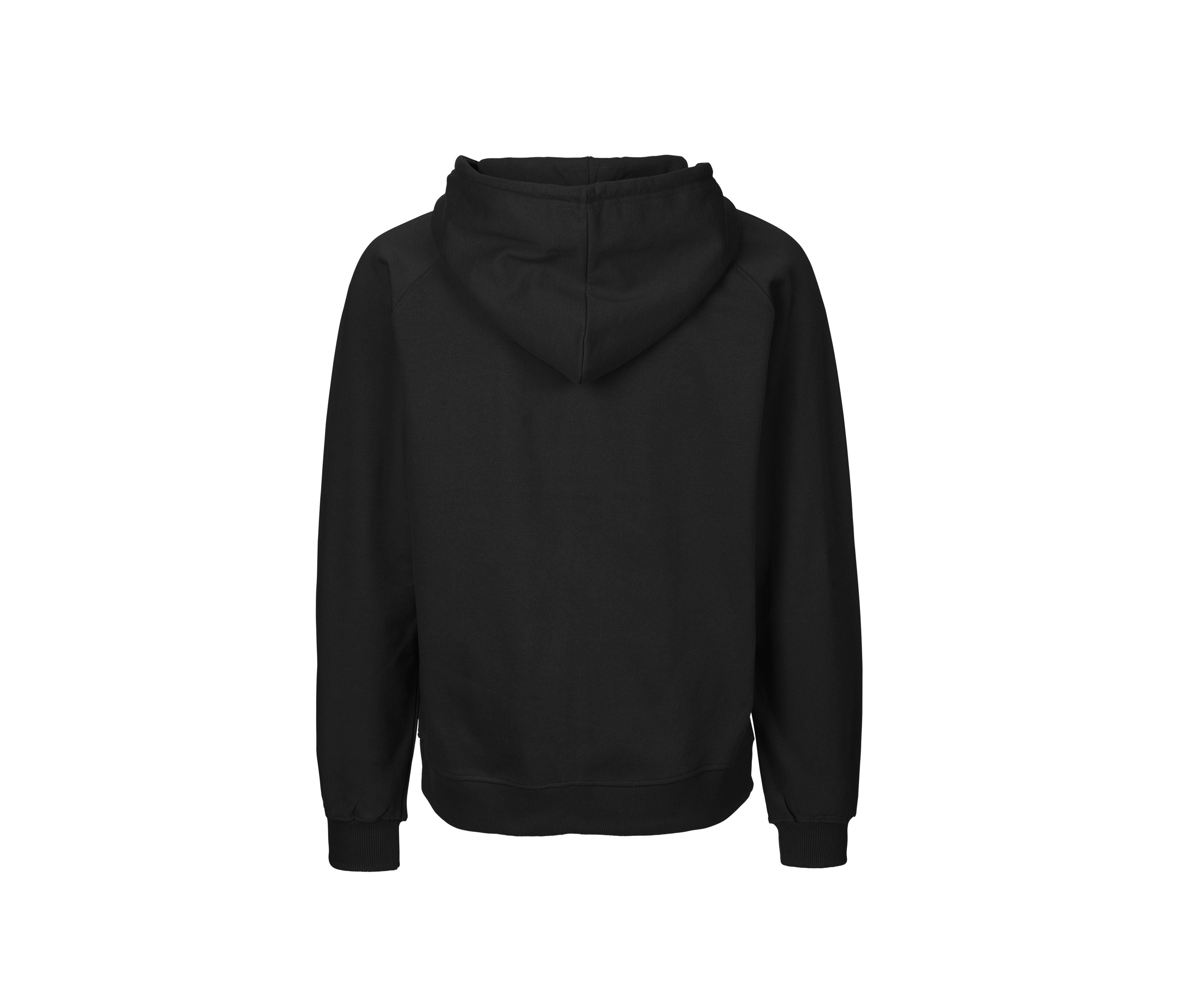 Sweat à Capuche Zippé en Coton Tiger - Black