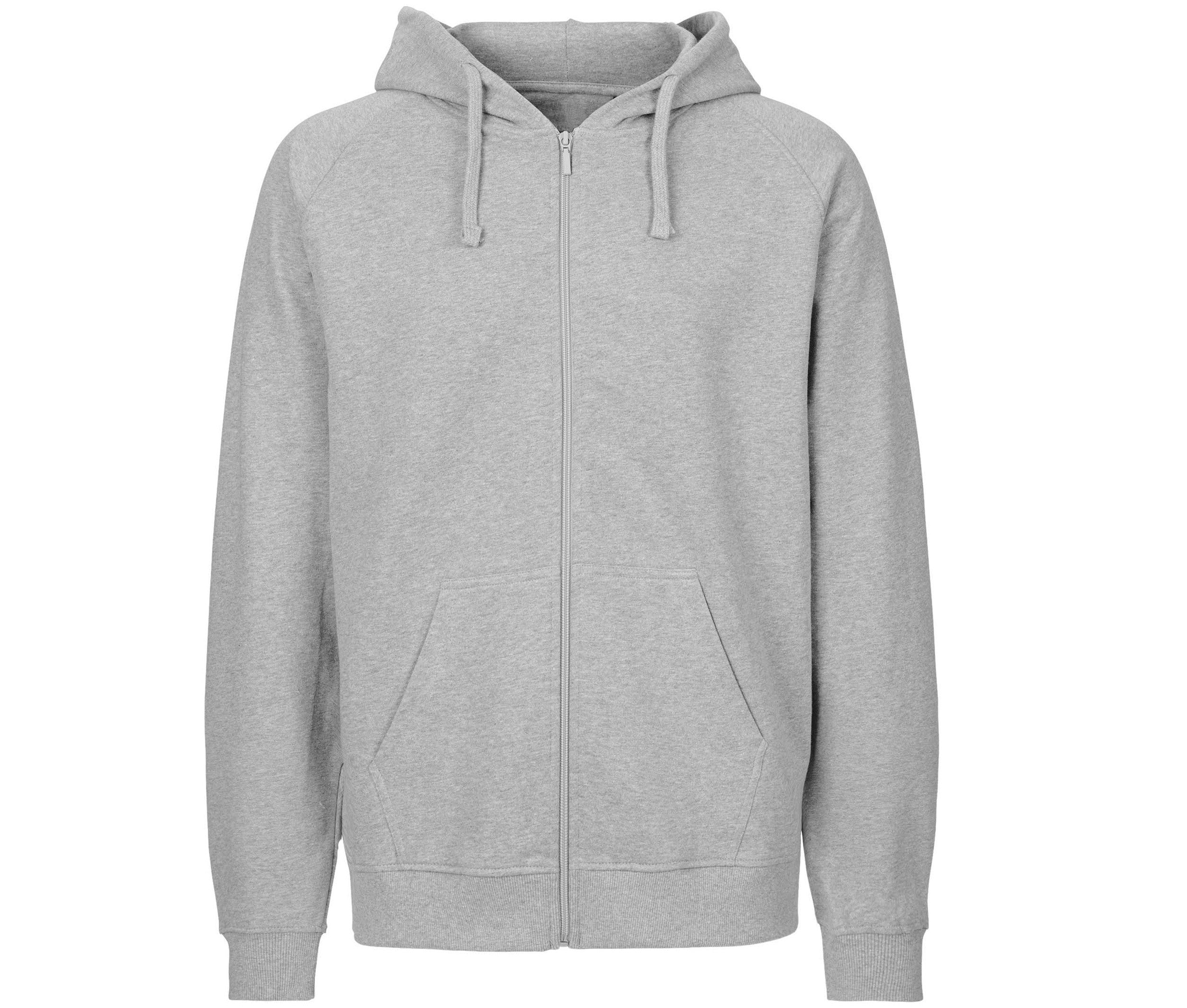Sweat à Capuche Zippé en Coton Tiger - Sport Grey