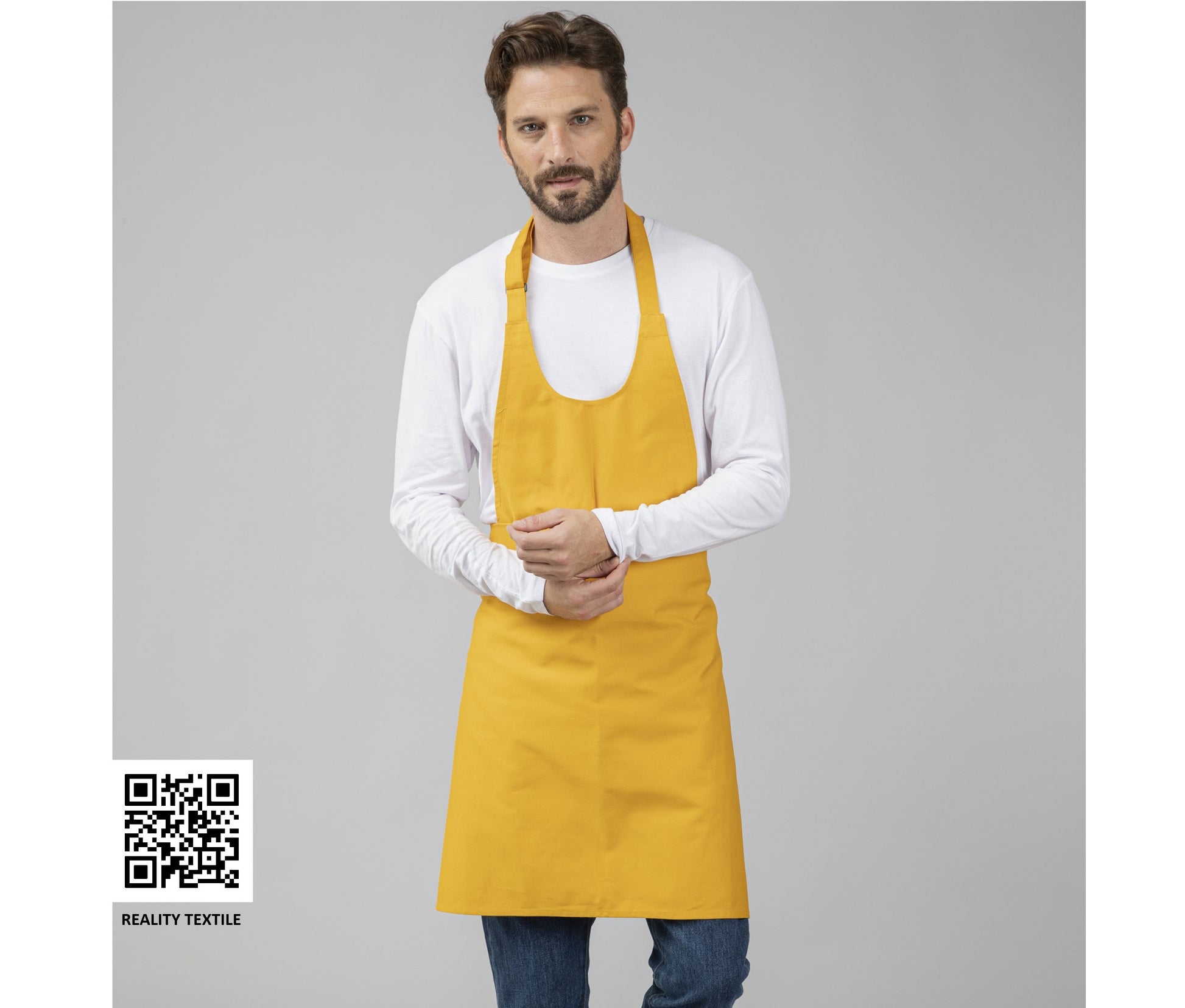 Tablier à bavette polycoton