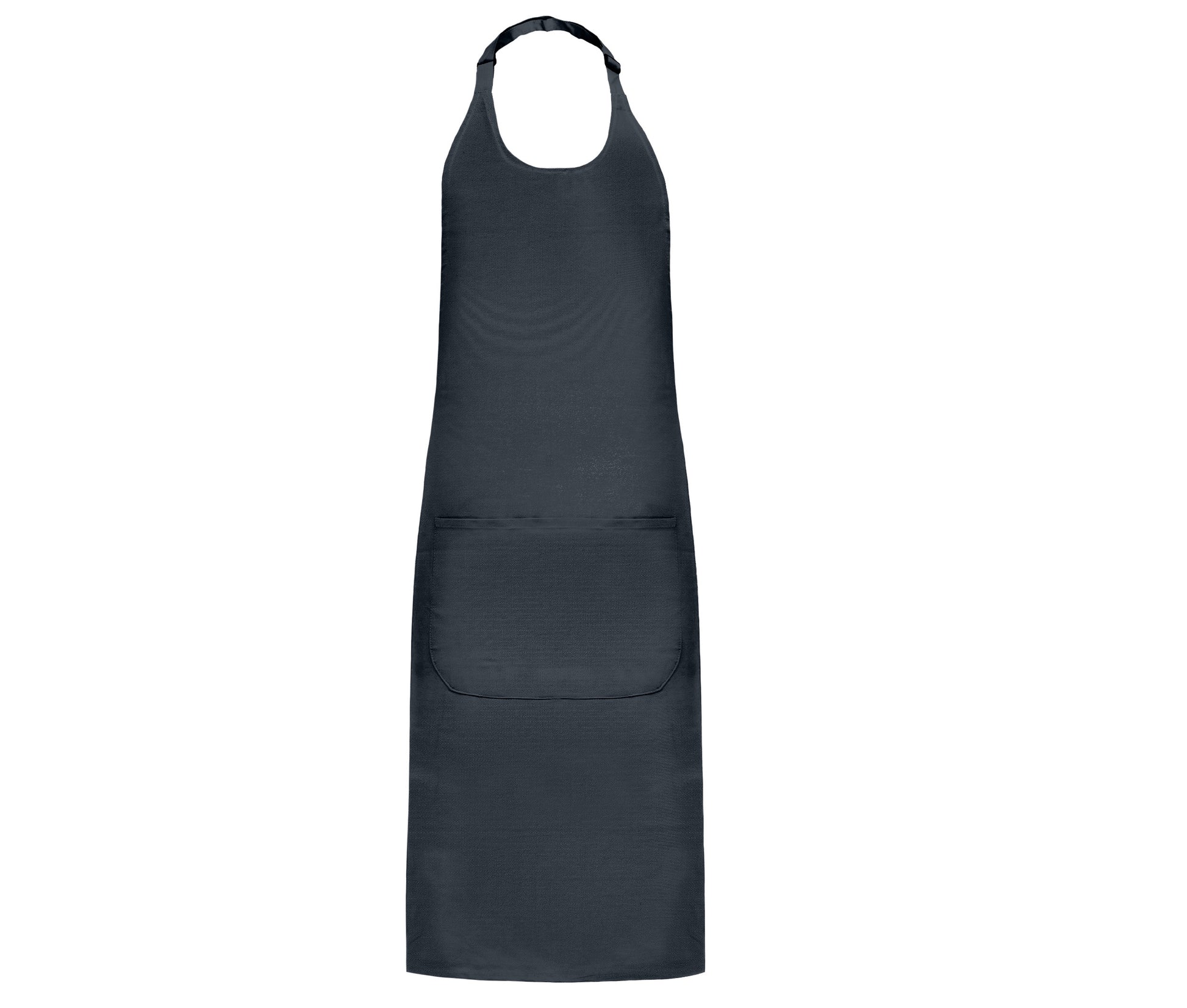 Tablier à Bavette Polycoton Avec Poche - Dark Grey