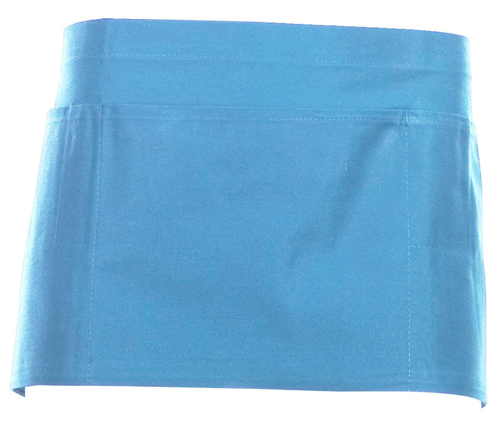 Tablier de Barman Court en Coton - Sky Blue