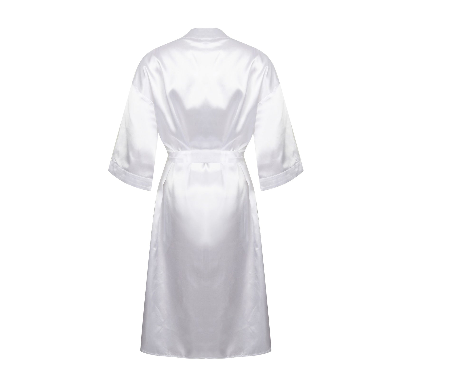 Peignoir en Satin - White