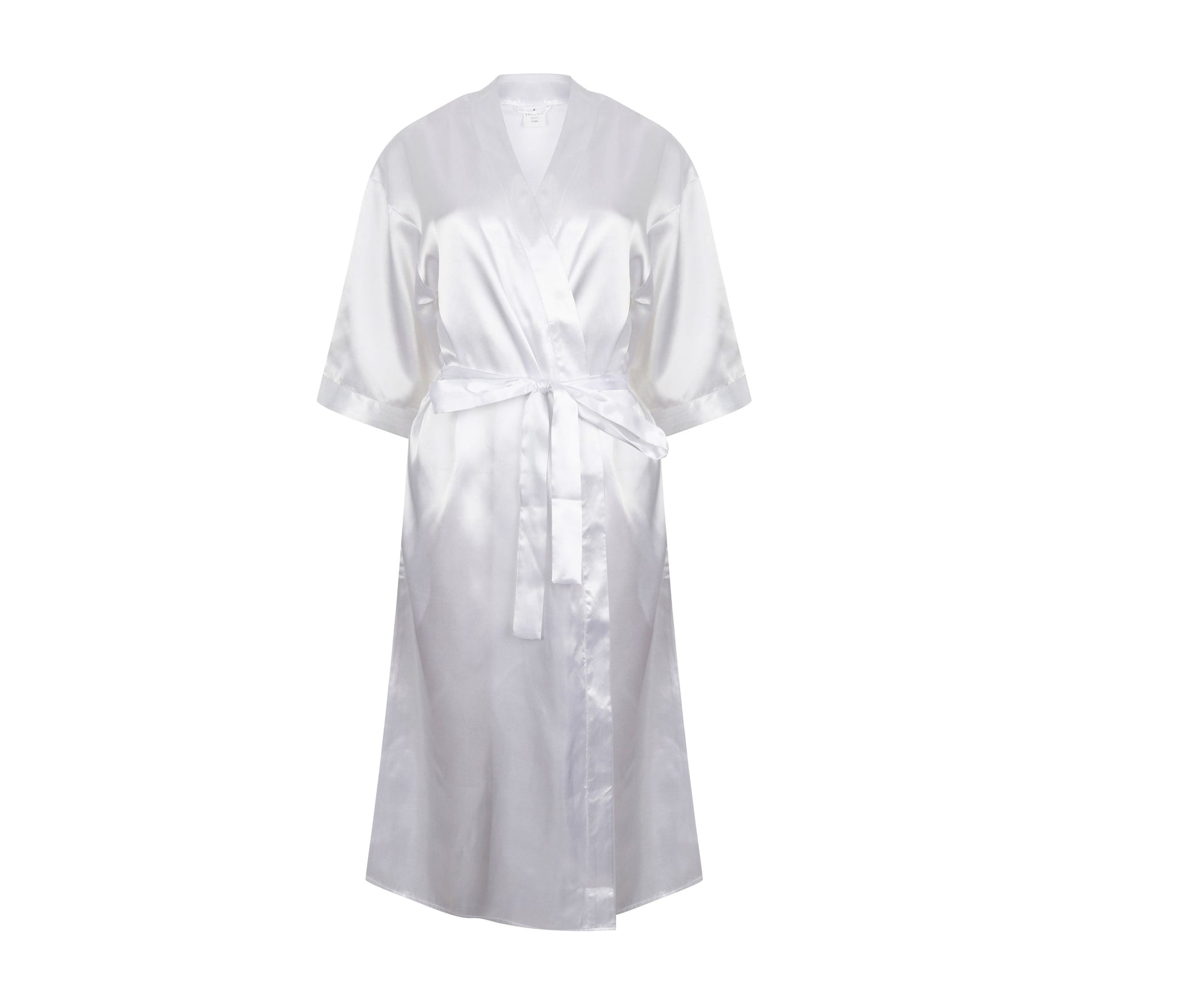 Peignoir en Satin - White