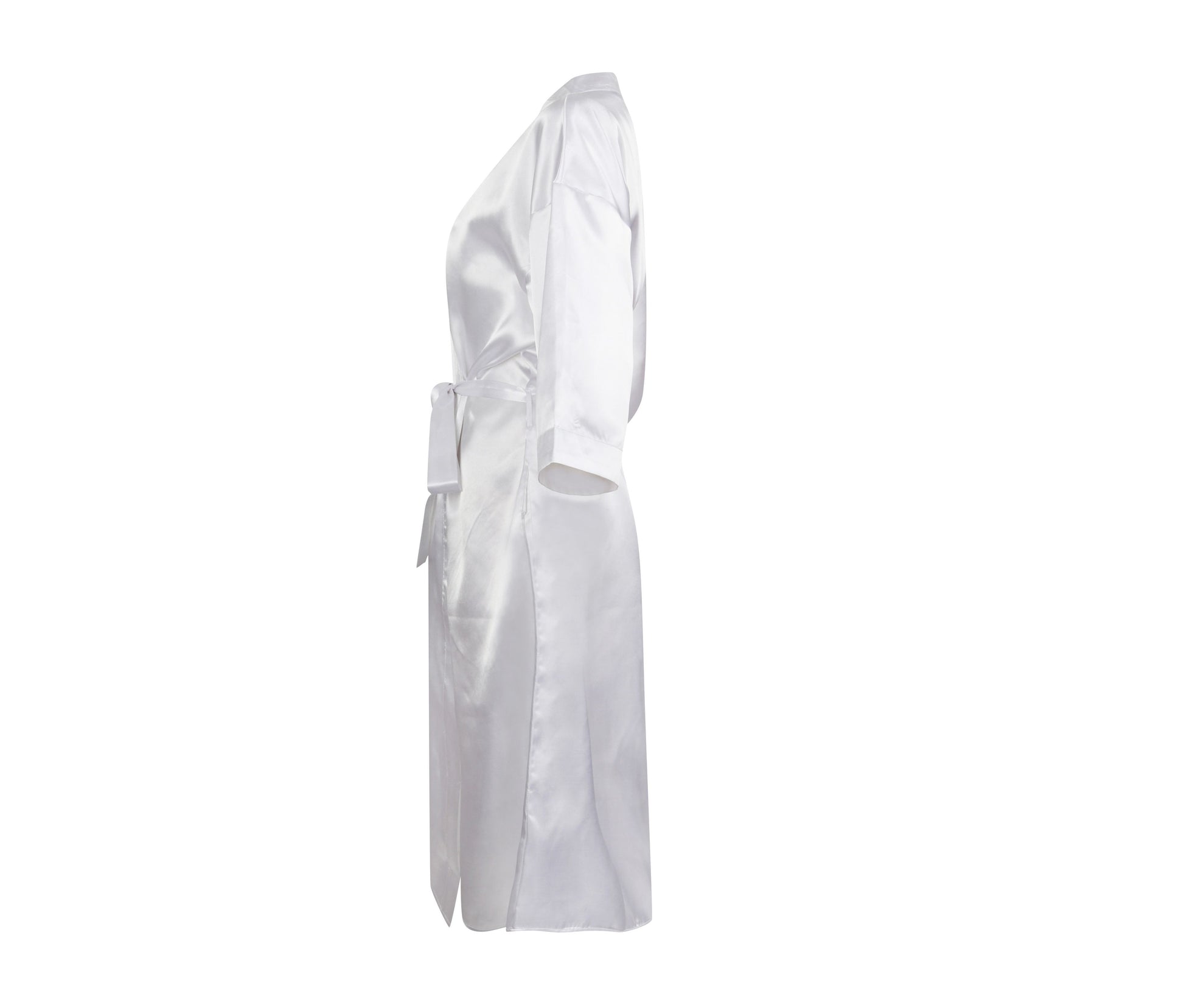 Peignoir en Satin - White