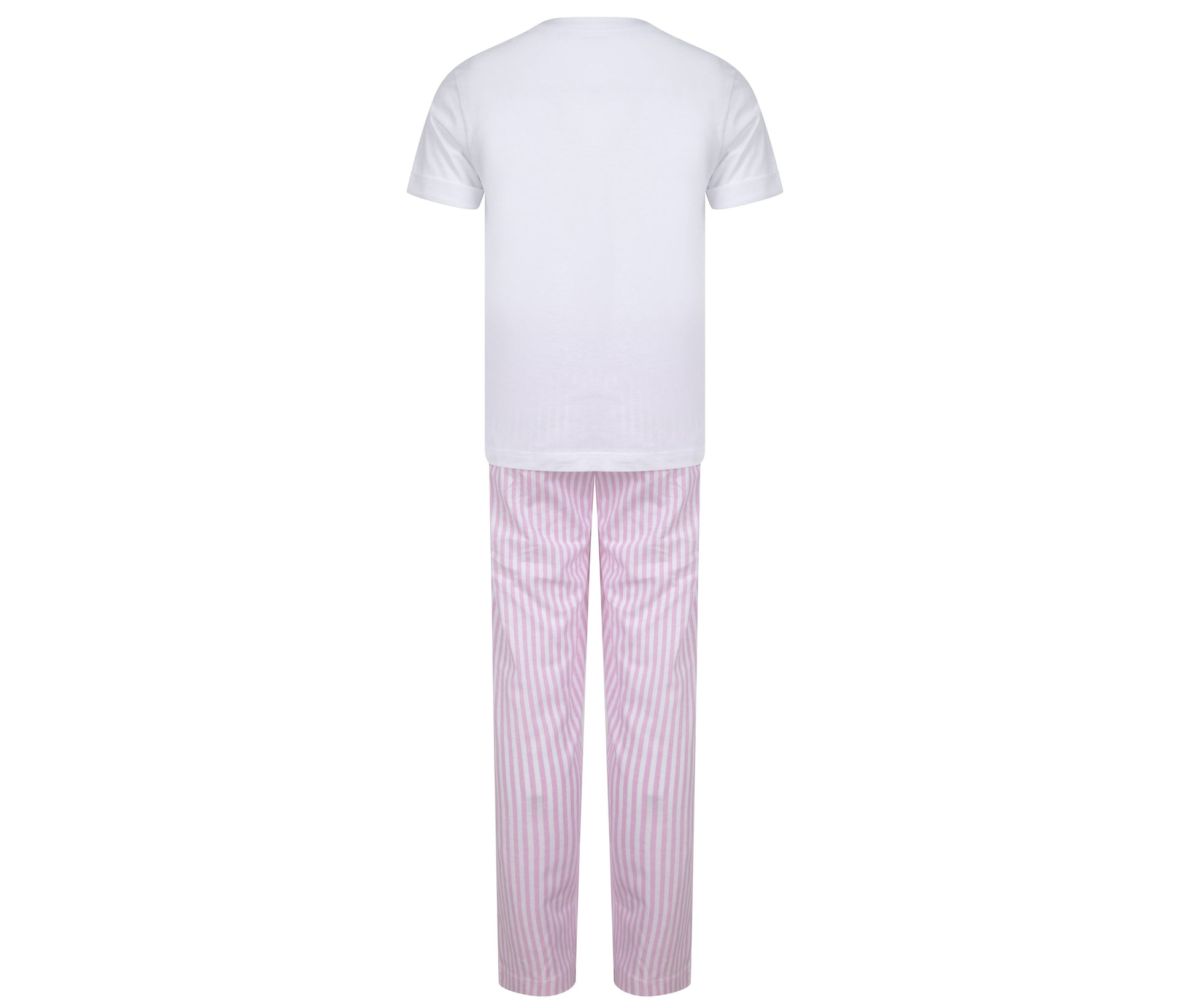 Ensemble Pyjama Enfant - White / White Pink Stripe