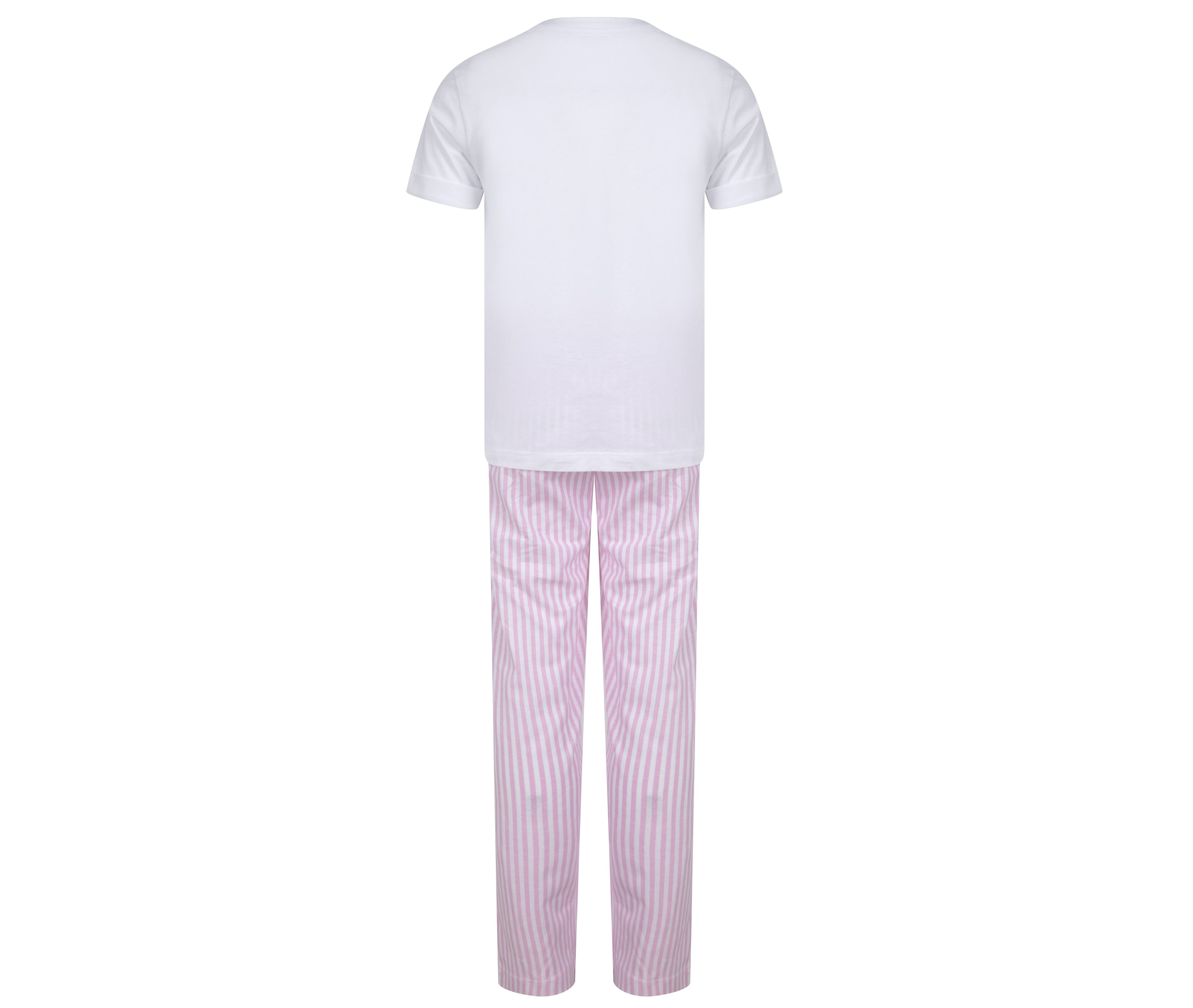 Ensemble Pyjama Enfant - White / White Pink Stripe