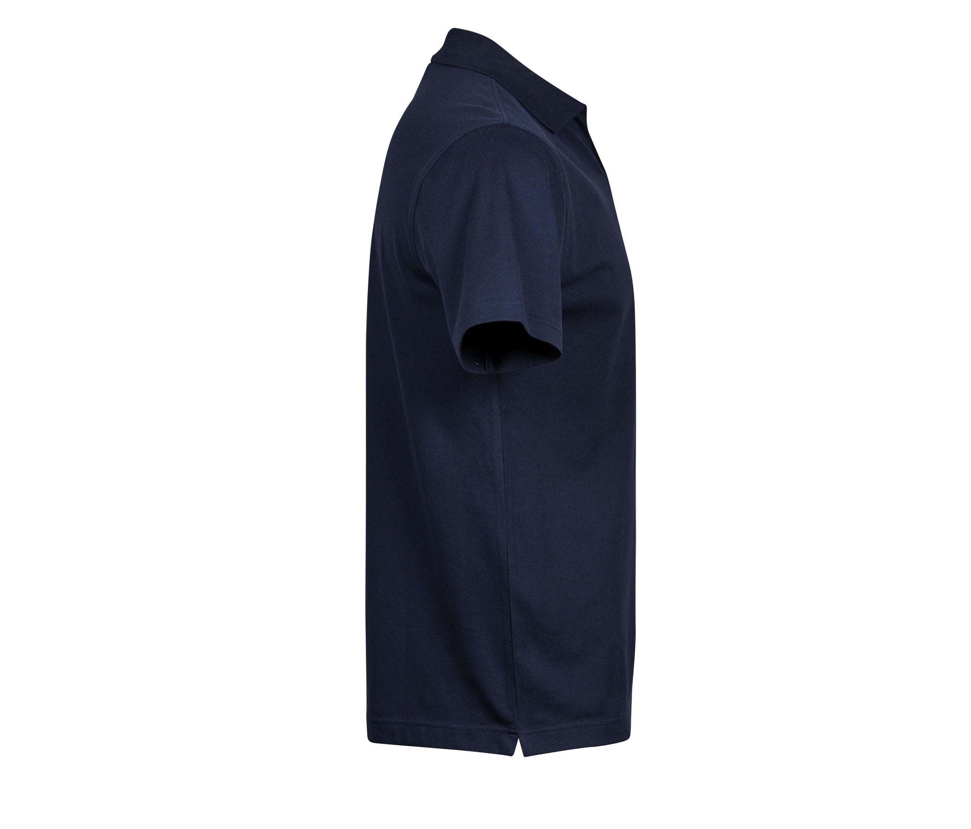 Polo Stretch Col V Homme Bio - Navy