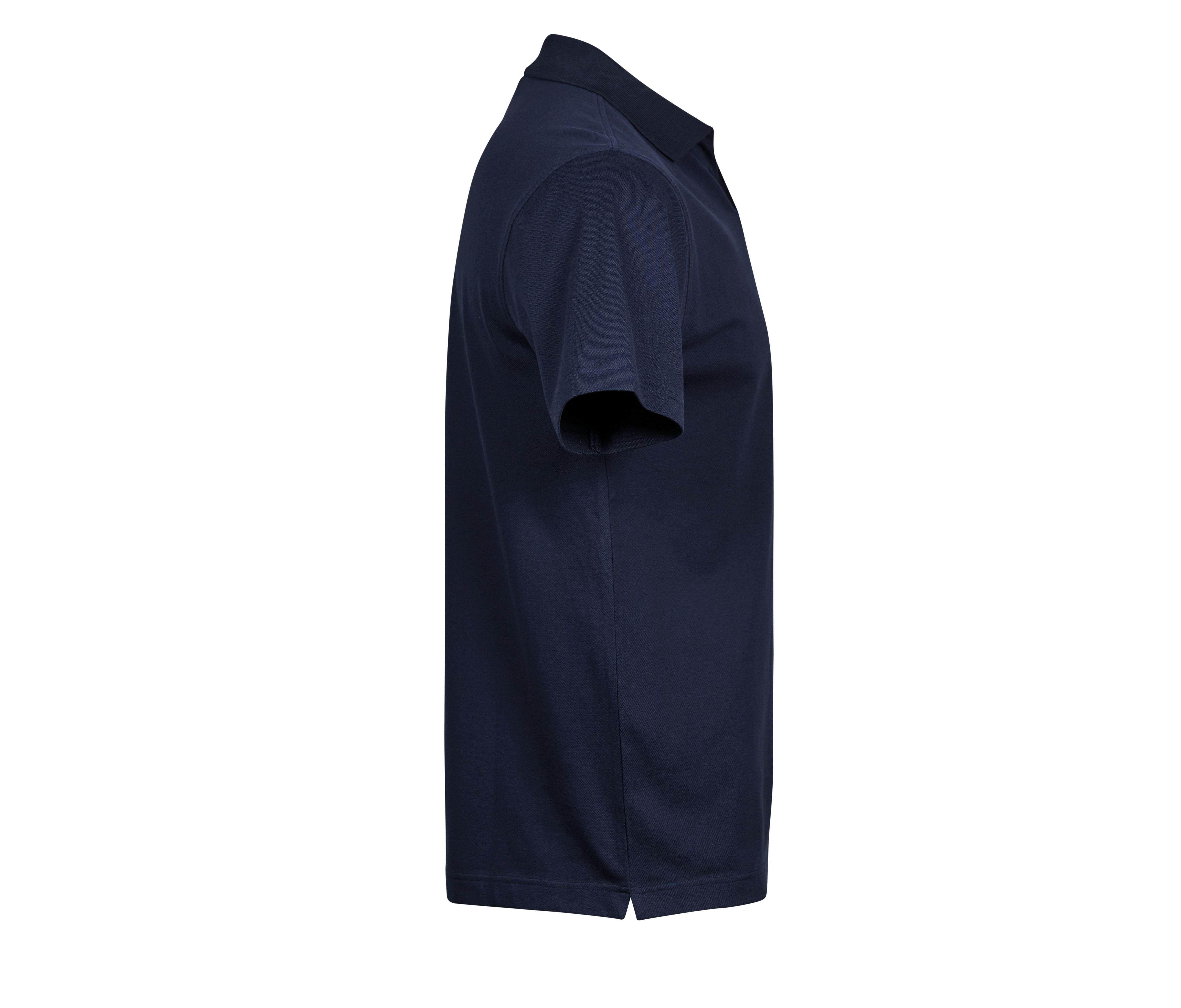 Polo Stretch Col V Homme Bio - Navy
