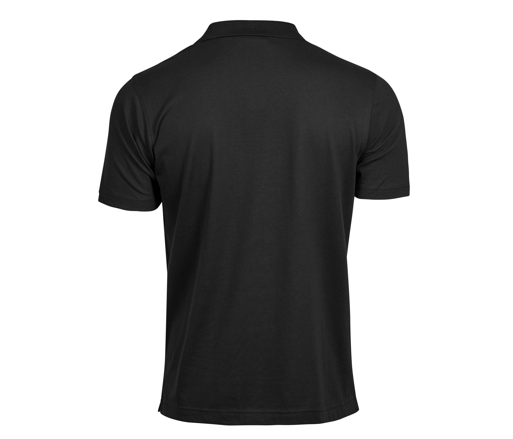 Polo Stretch Col V Homme Bio - Black