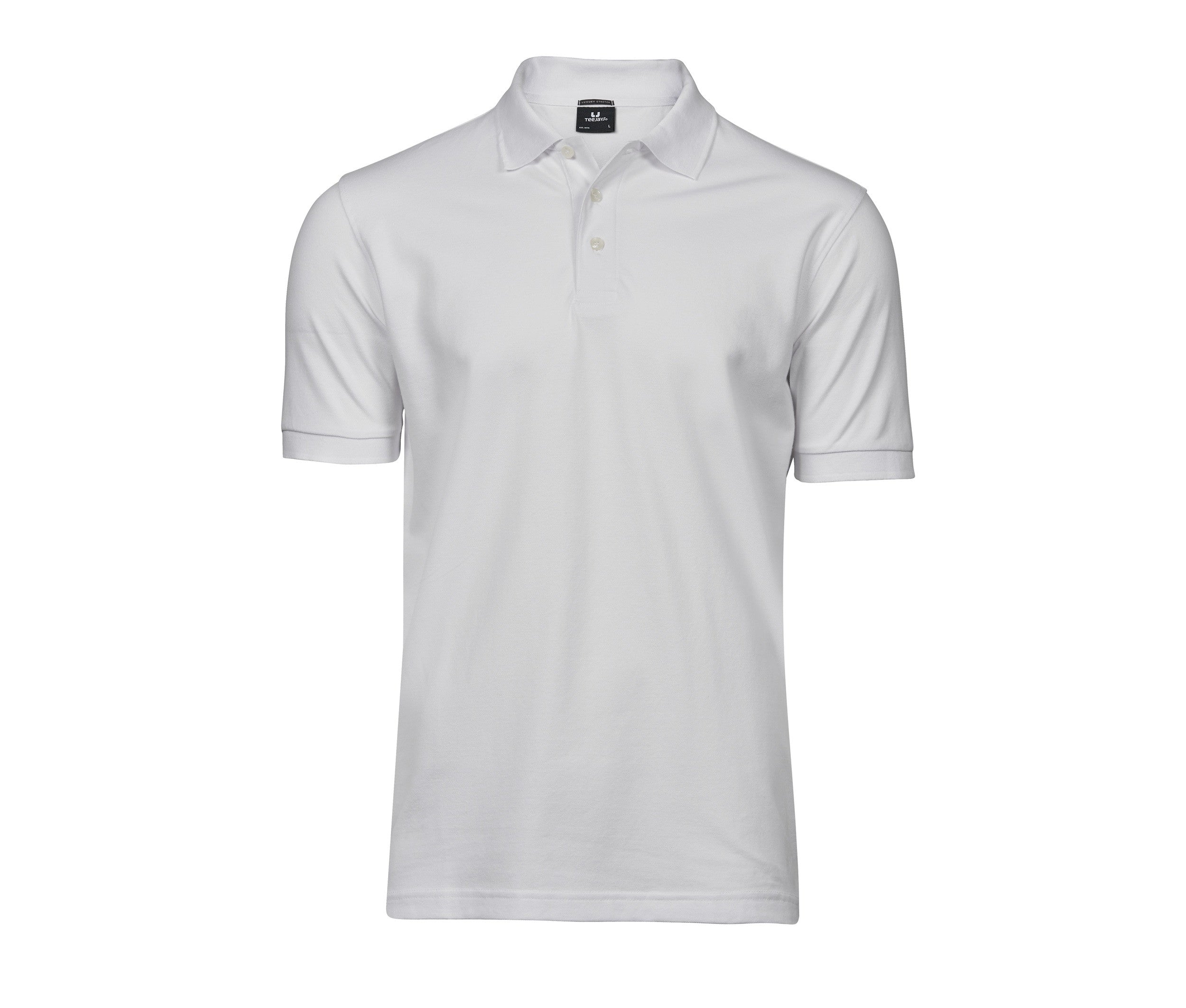 Polo Stretch Homme - White