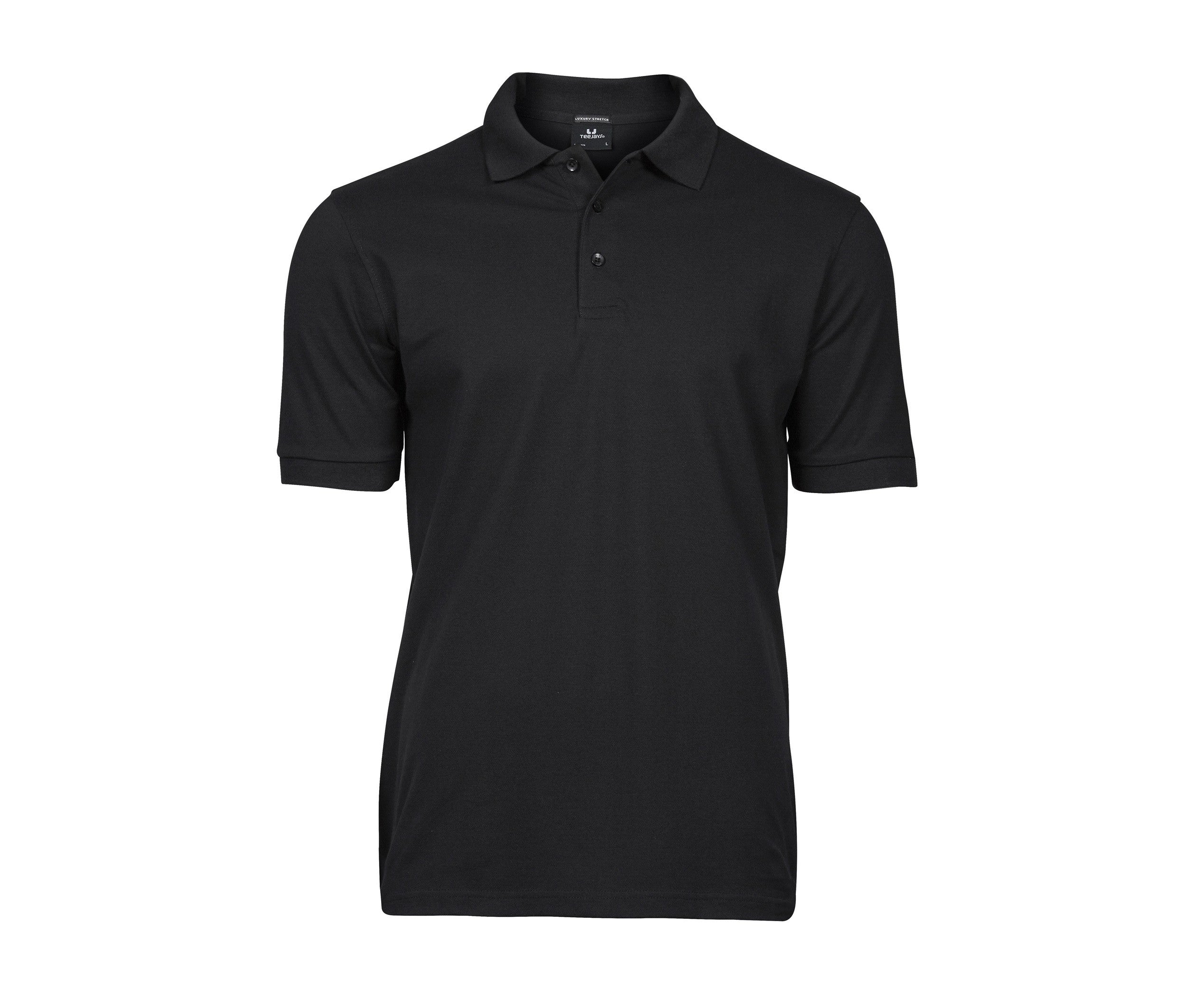 Polo Stretch Homme - Black